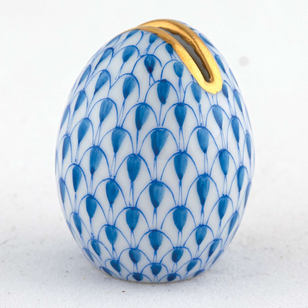 Herend Egg Place Card Holder – Blue, alternate view