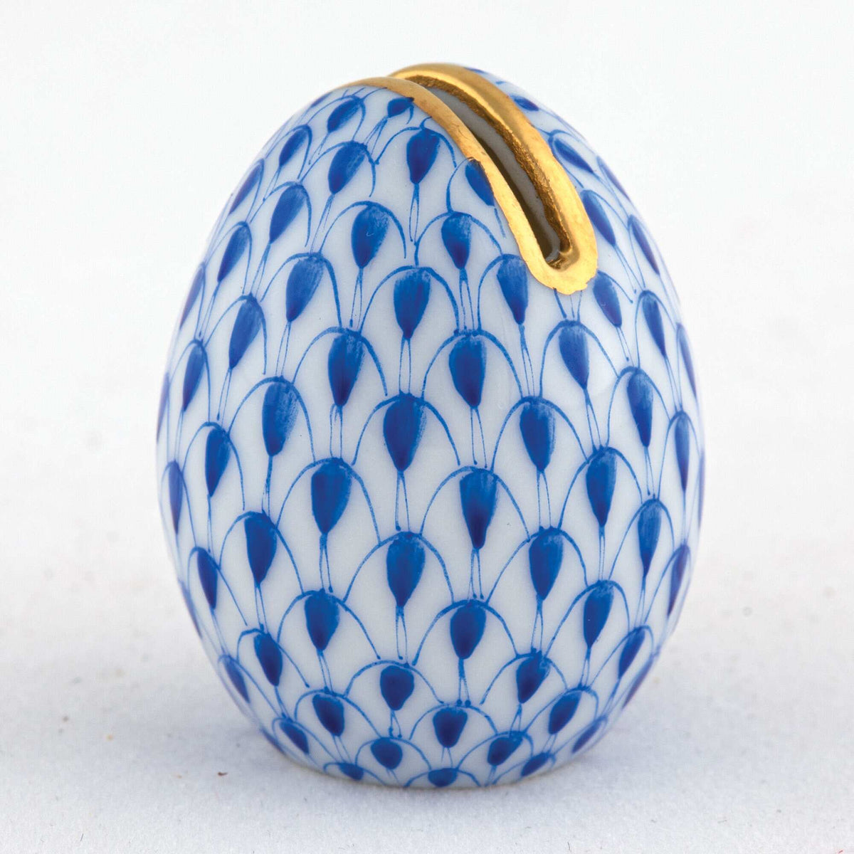 Herend Egg Place Card Holder – Sapphire, alternate view