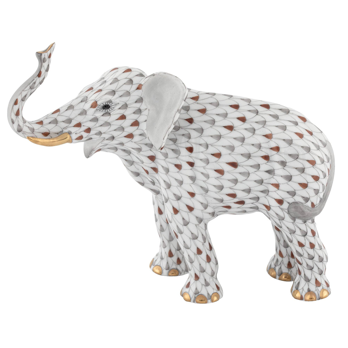 Herend Elephant Luck Figurine – Multicolor, alternate view