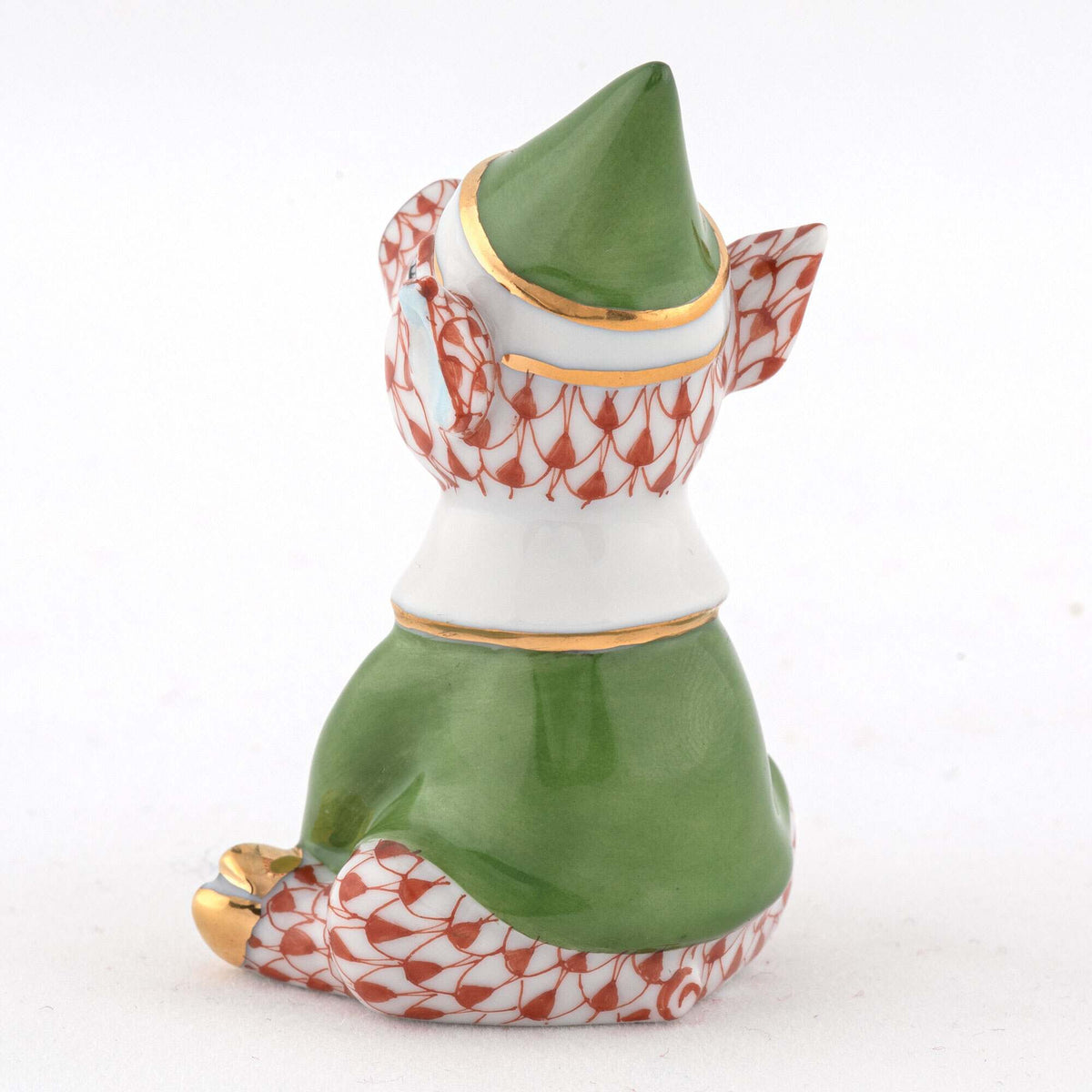 Herend Elf Piggy Figurine – Rust, alternate view