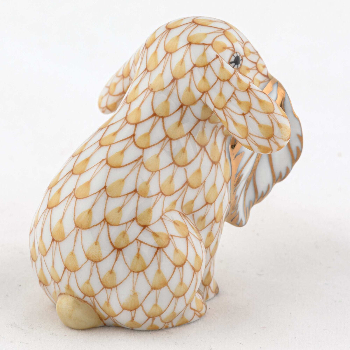 Herend Fall Bunny Figurine – Butterscotch, alternate view
