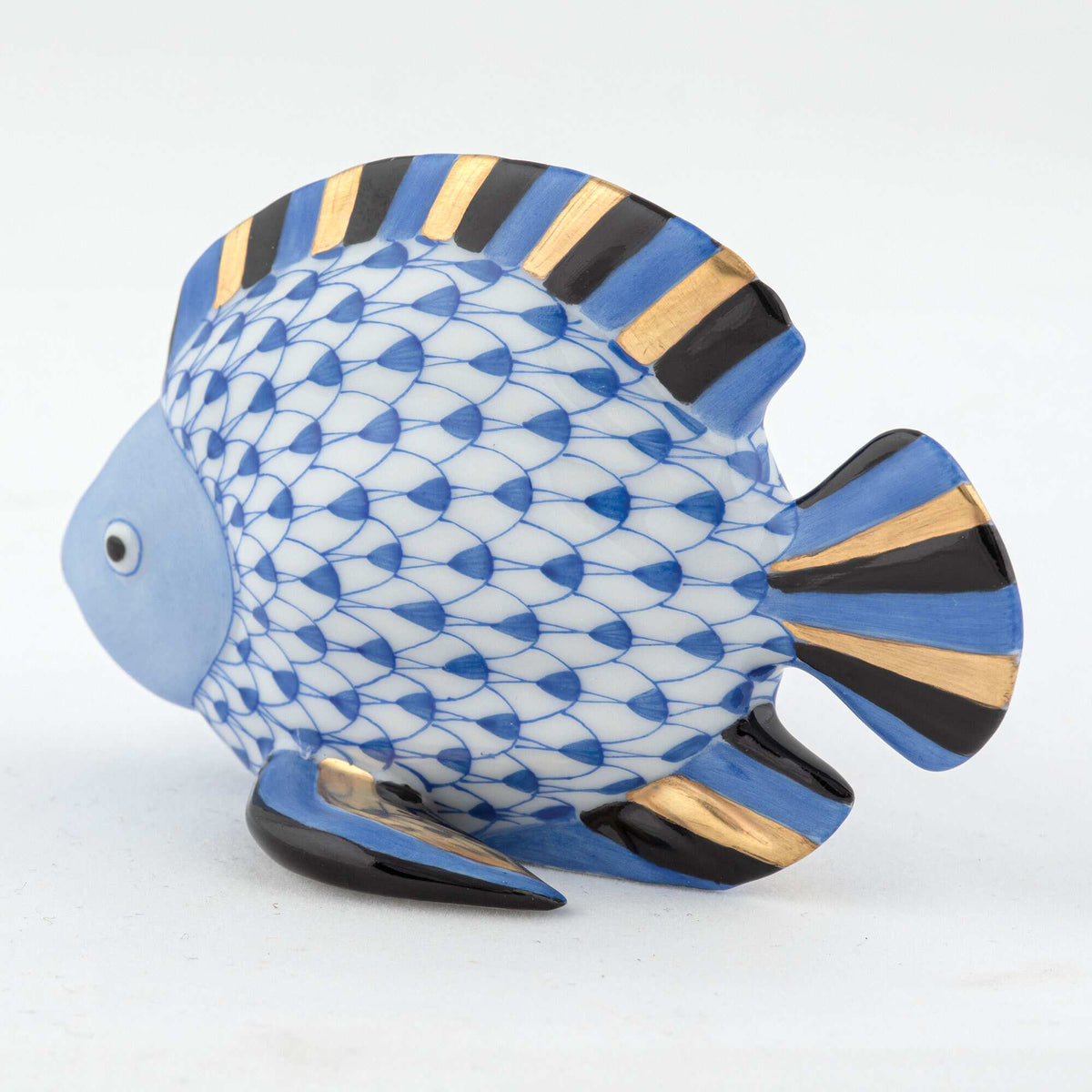 Herend Fish Figurine – Sapphire, alternate view