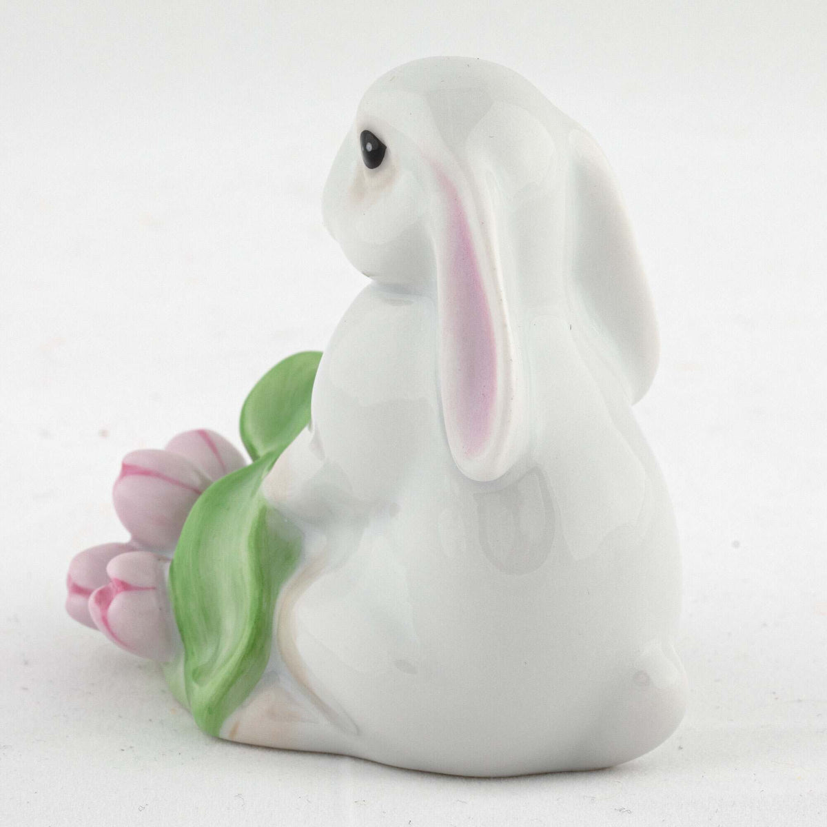 Herend Flowerpot Bunny Figurine – Black, alternate view