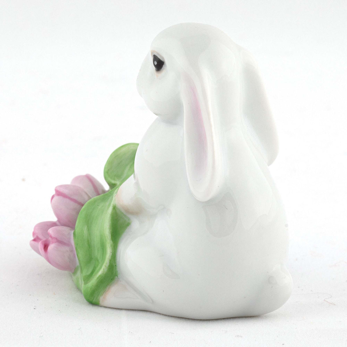 Herend Flowerpot Bunny Figurine – Blue, alternate view