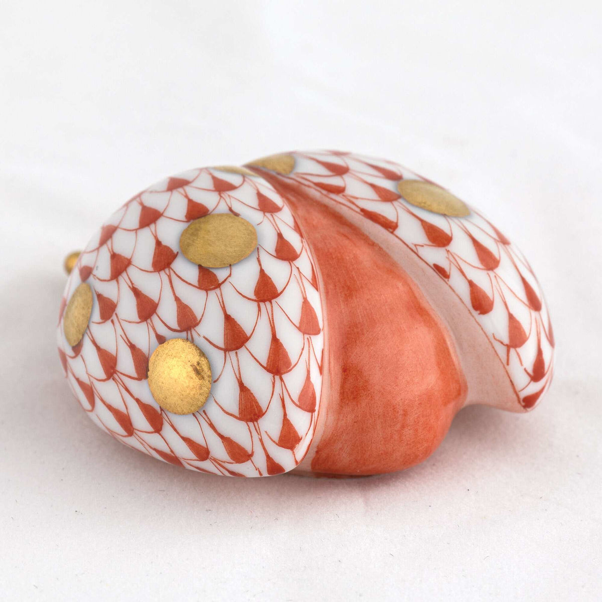 Herend Flying Ladybug Figurine – Rust, alternate view