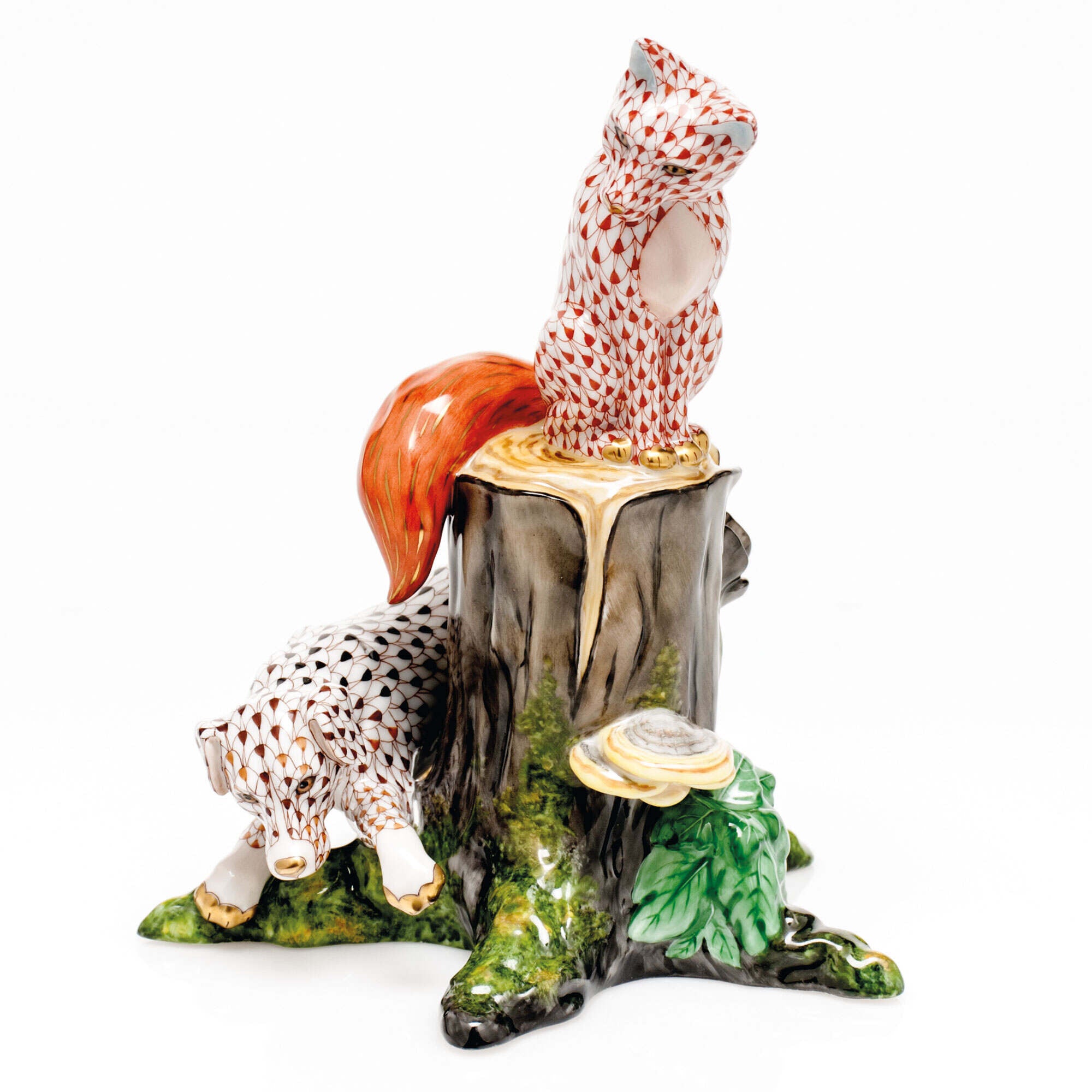 Herend Fox and Hound Figurine β additional view