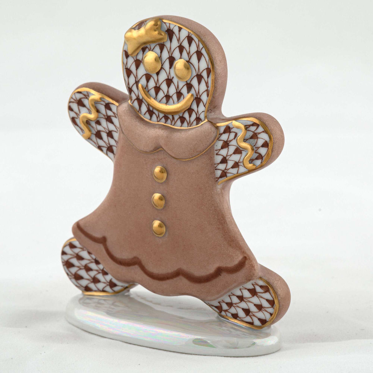 Herend Gingerbread Girl Figurine – Chocolate, alternate view