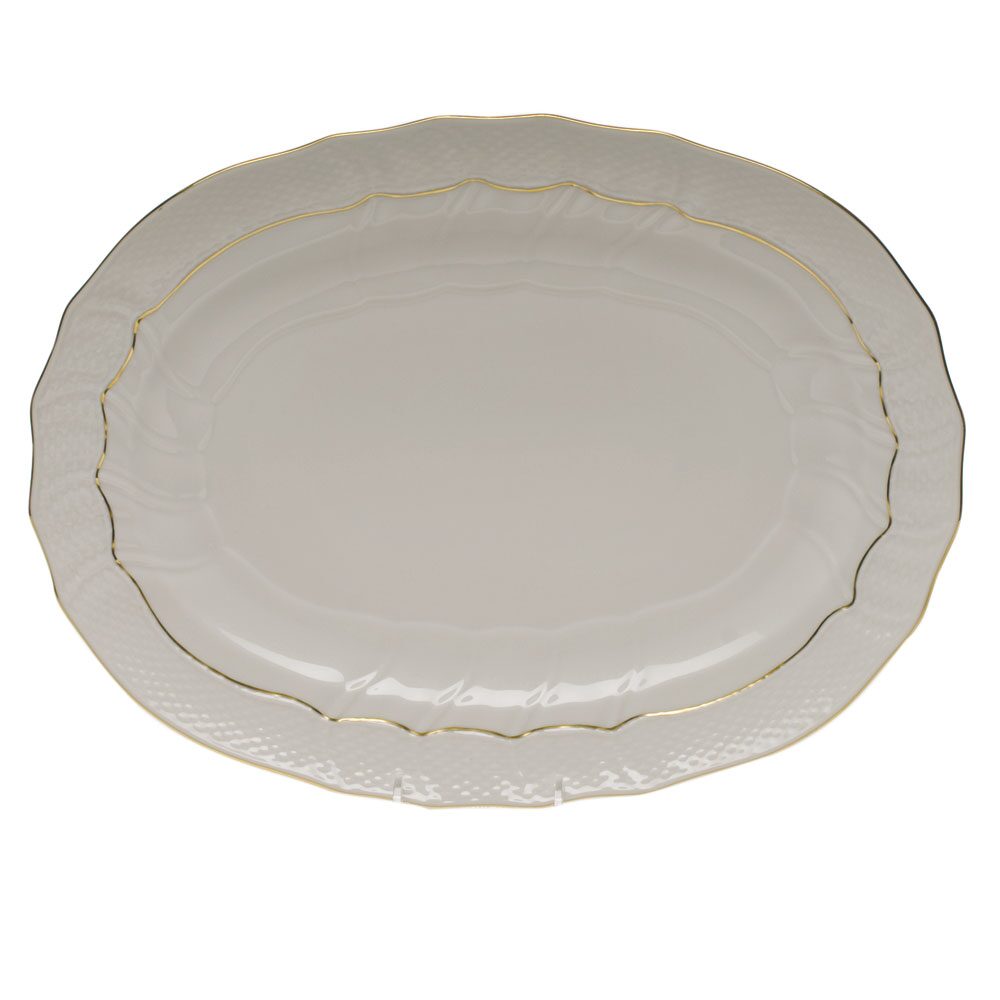 Herend Golden Edge Platter, alternate view