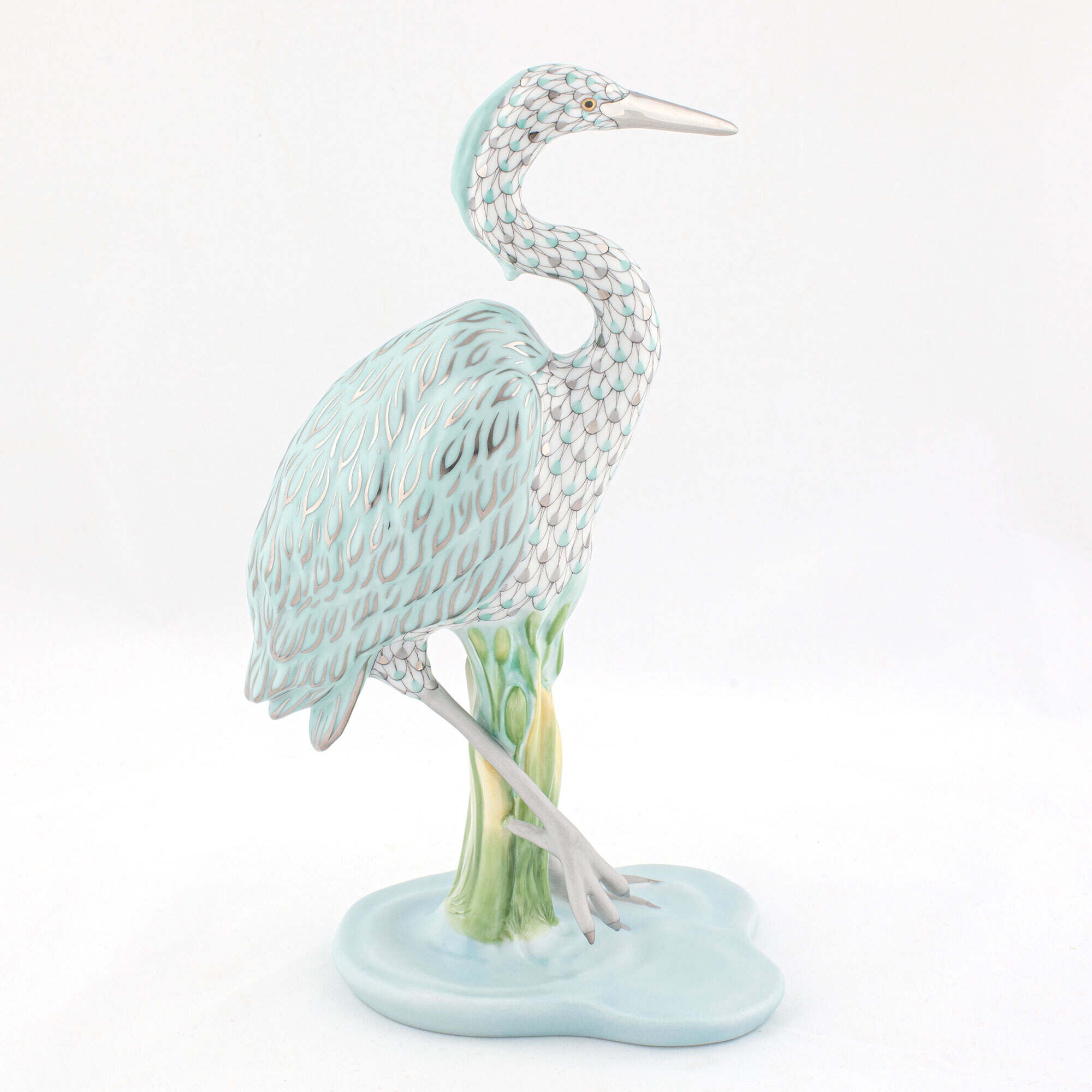 Herend Great Blue Heron Figurine β additional view