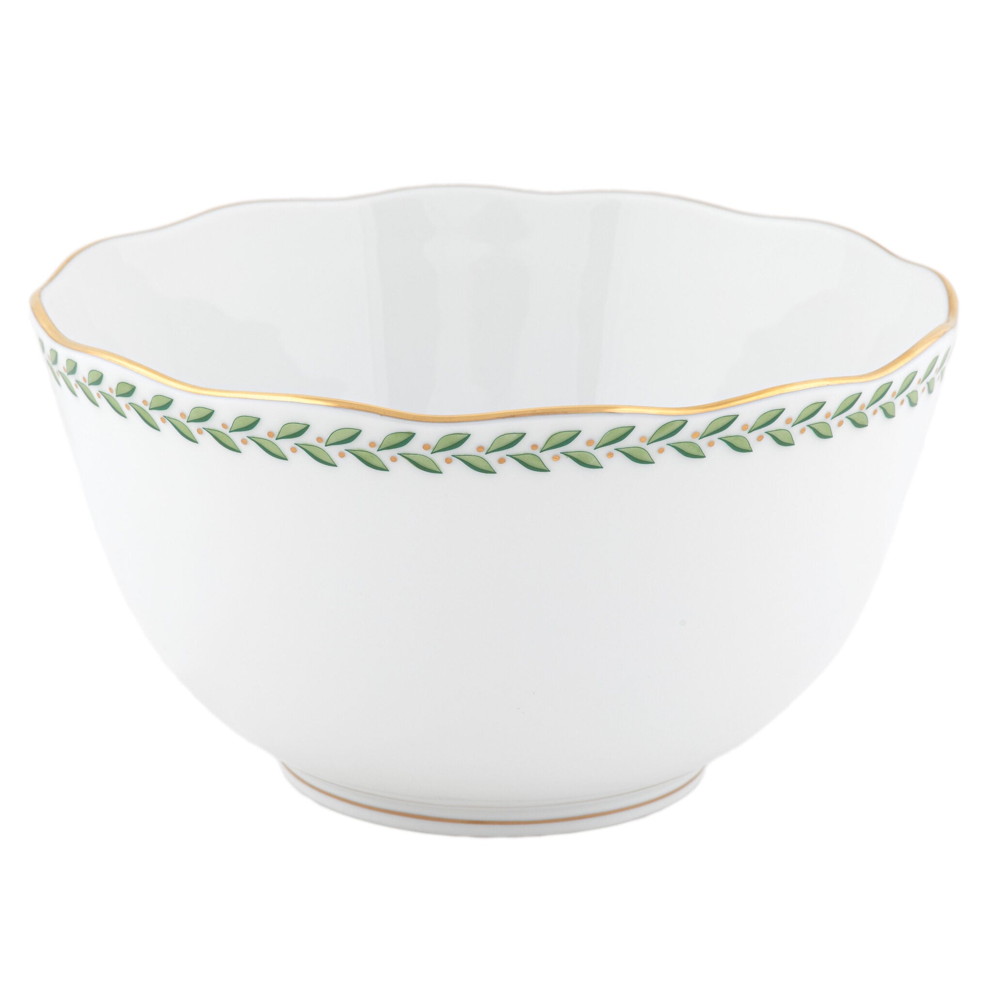 Herend Green Laurel Round Open Vegetable Bowl โ additional view