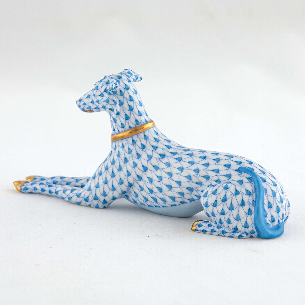 Herend Greyhound Figurine, alternate view