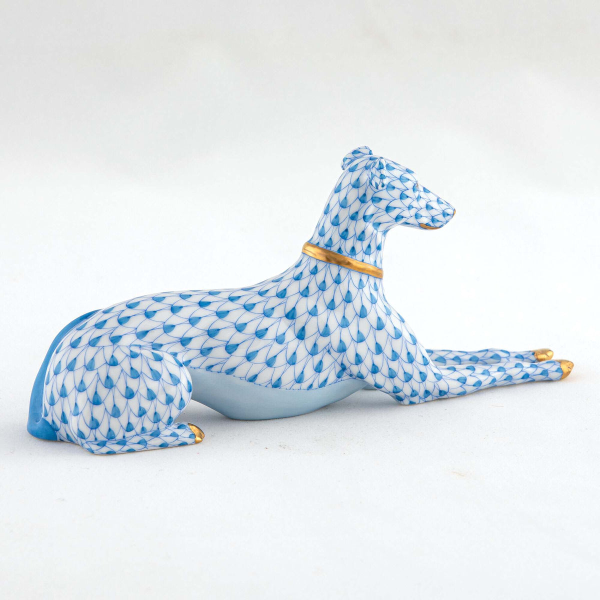 Herend Greyhound Figurine, alternate view