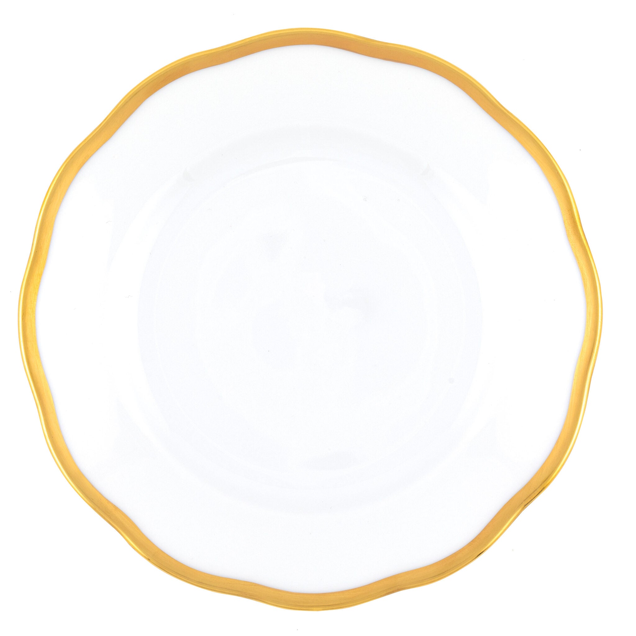Hand-painted Herend Gwendolyn Bread and Butter Plate in fine porcelain, 6in D, on a white background