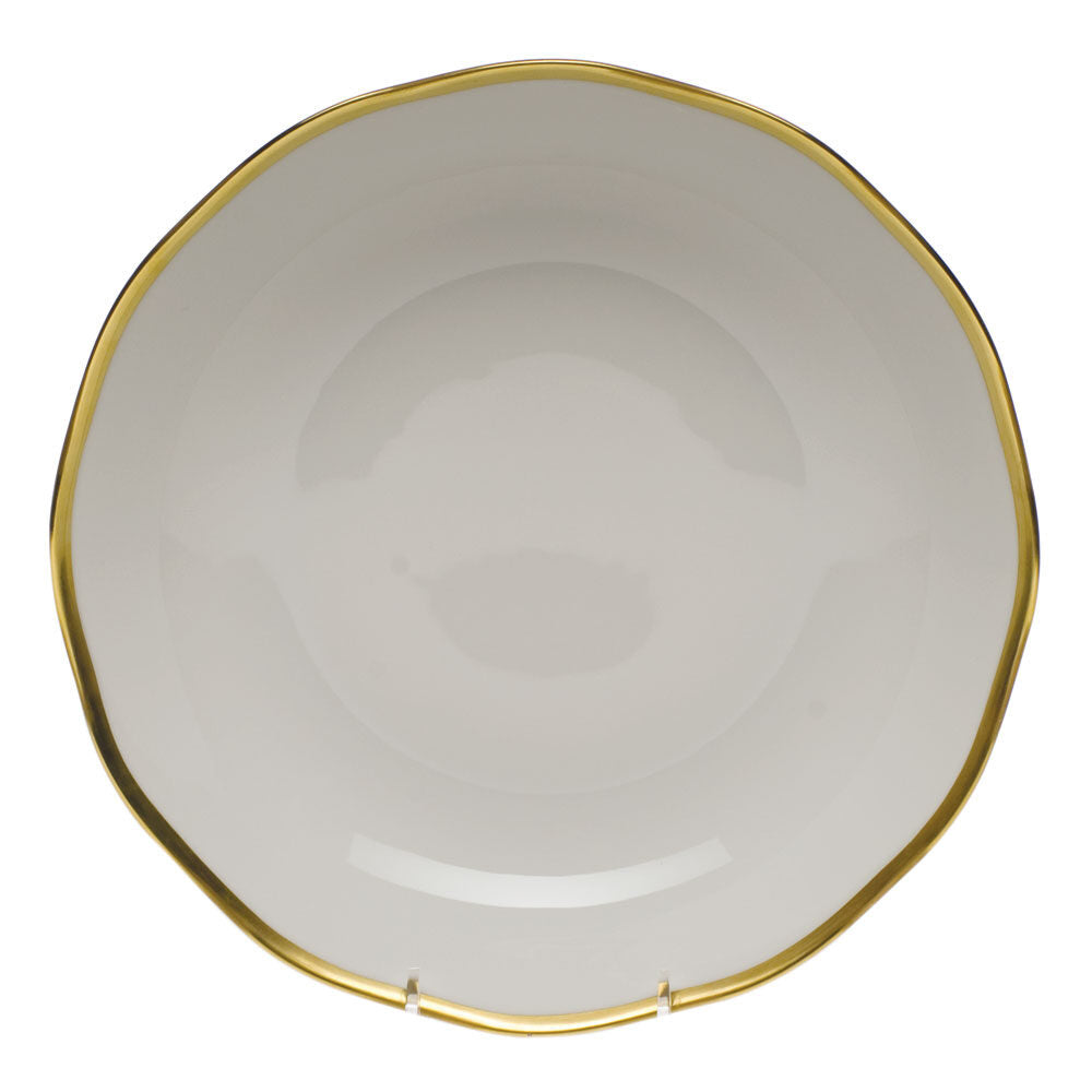 Hand-painted Herend Gwendolyn Open Vegetable Bowl in fine porcelain, 10.5in D, on a white background