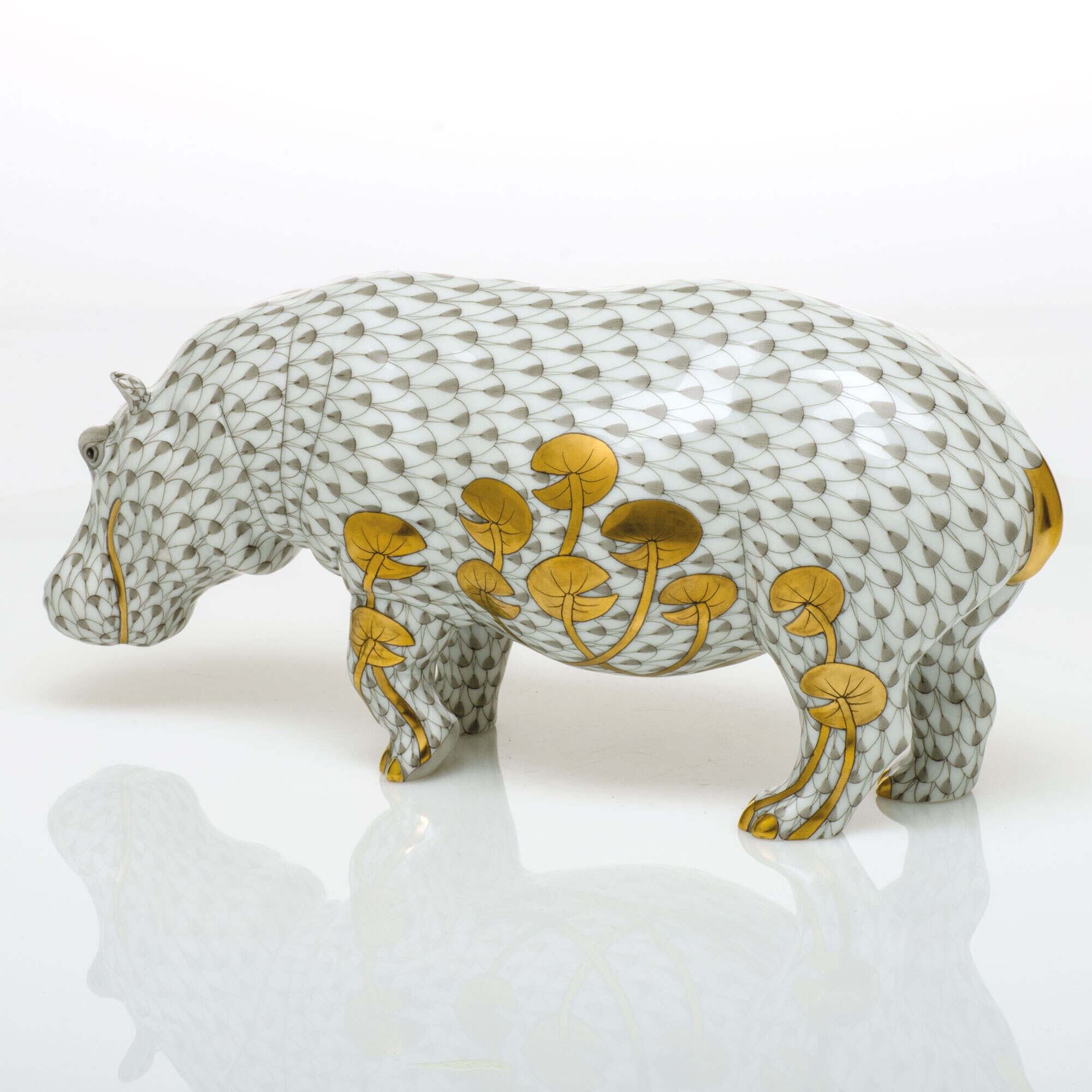 Herend Hippopotamus Figurine β additional view