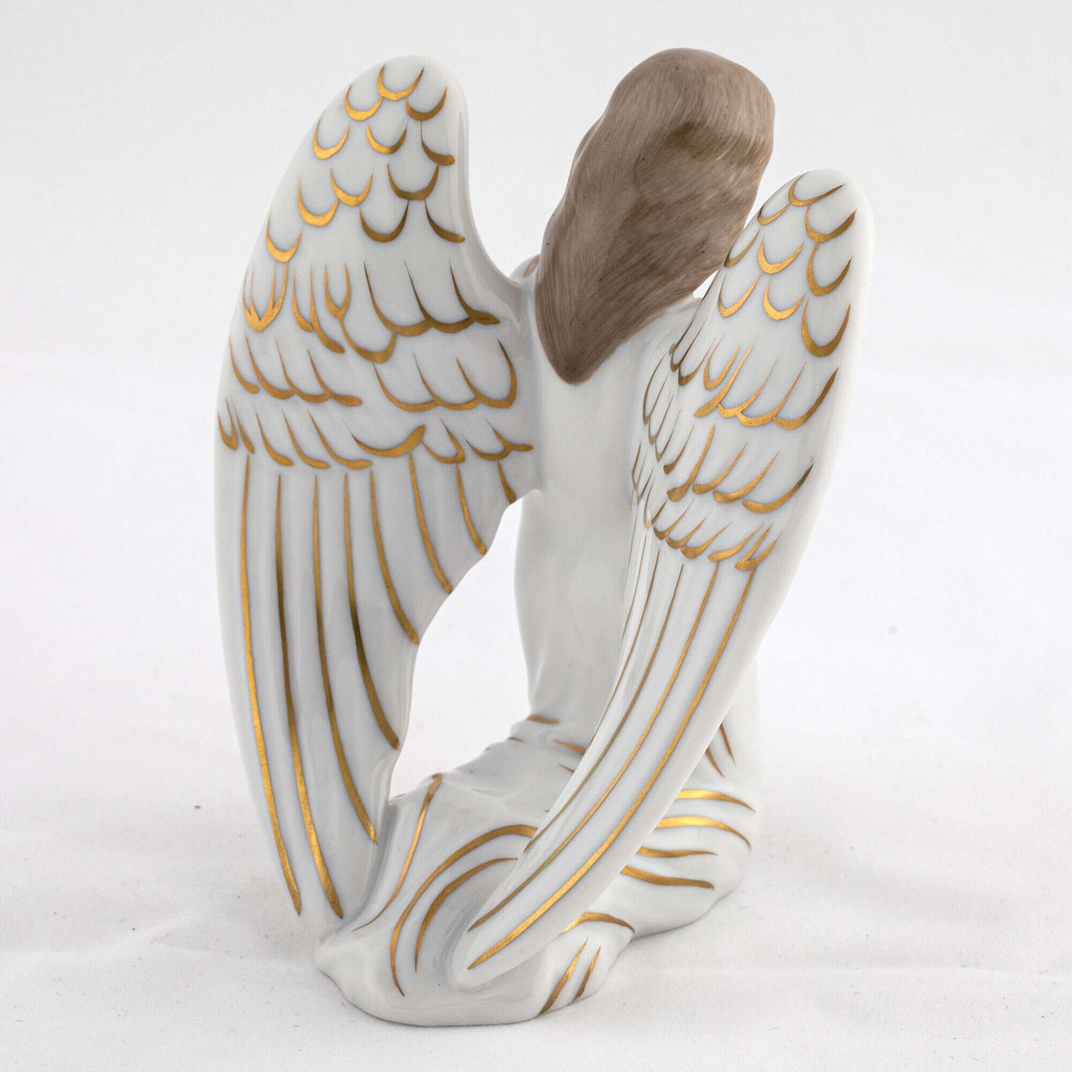 Herend Kneeling Angel Figurine, alternate view