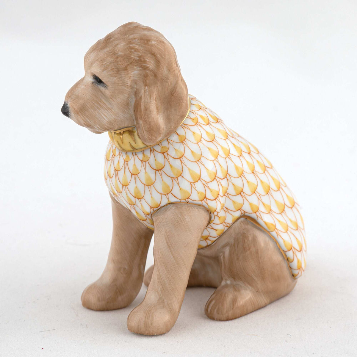 Herend Labradoodle Figurine – Butterscotch, alternate view