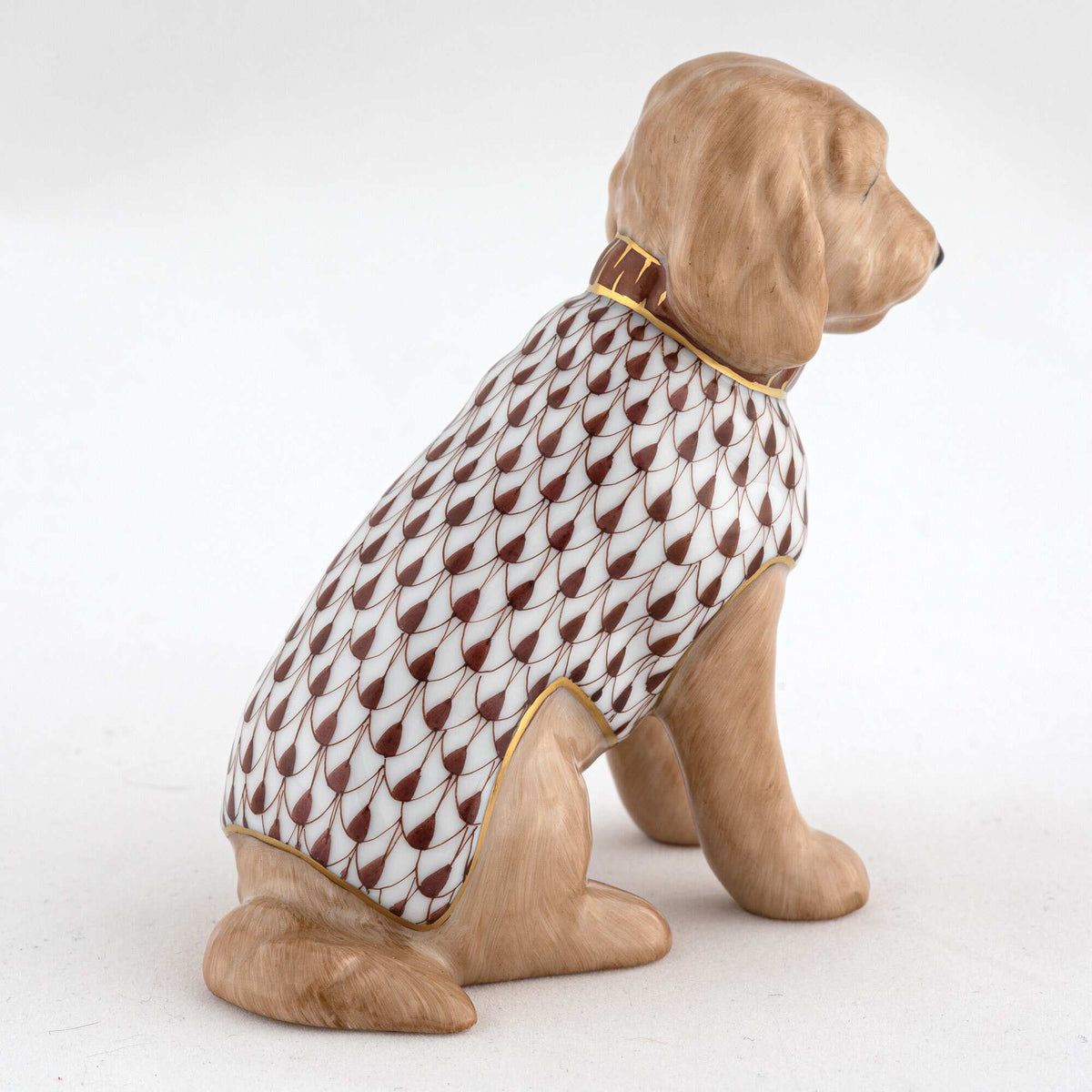 Herend Labradoodle Figurine – Chocolate, alternate view