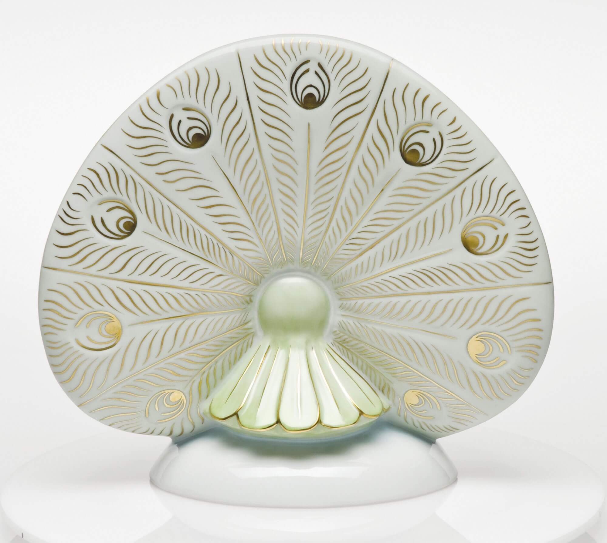 Herend Large Peacock Figurine β additional view
