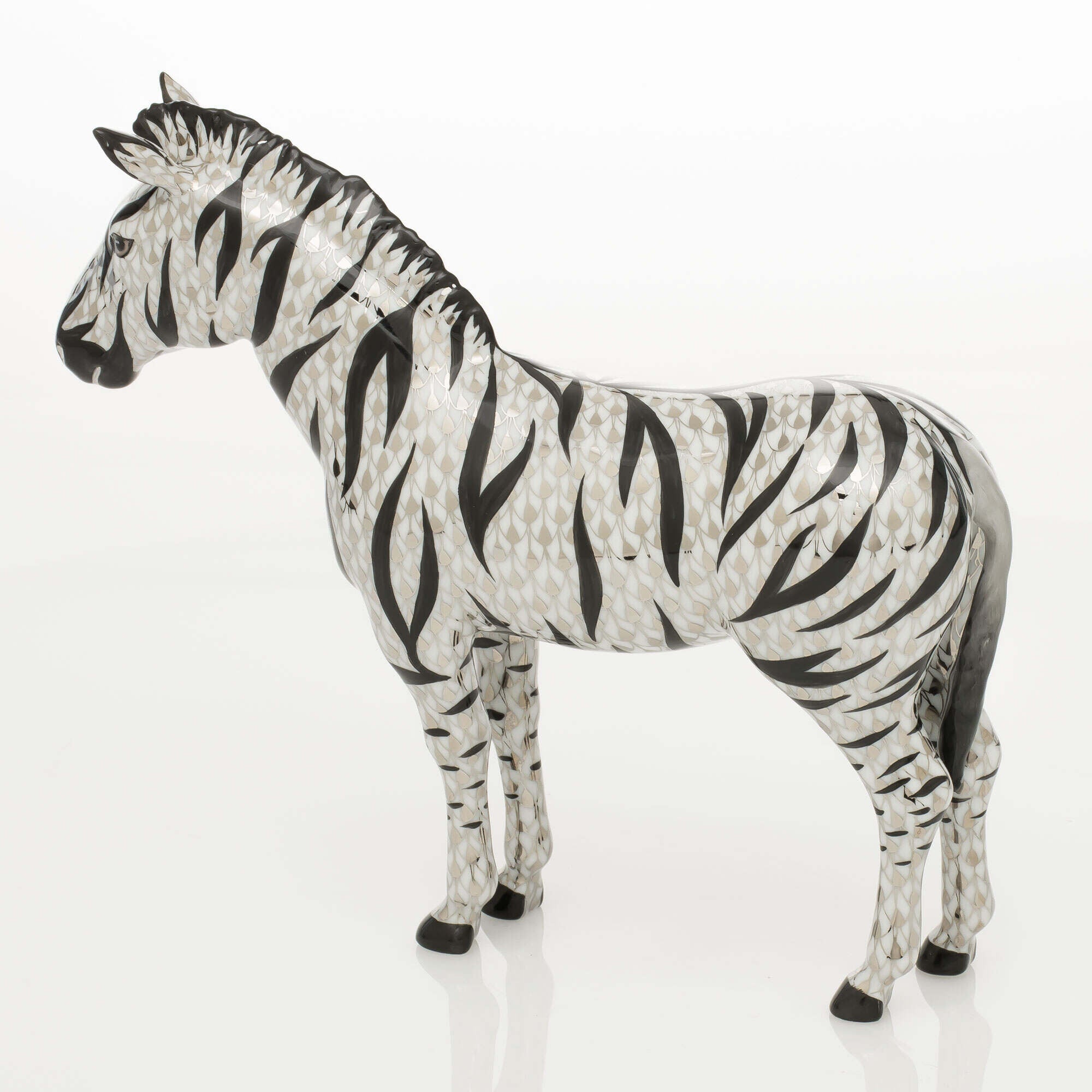 Herend Large Zebra Figurine β additional view