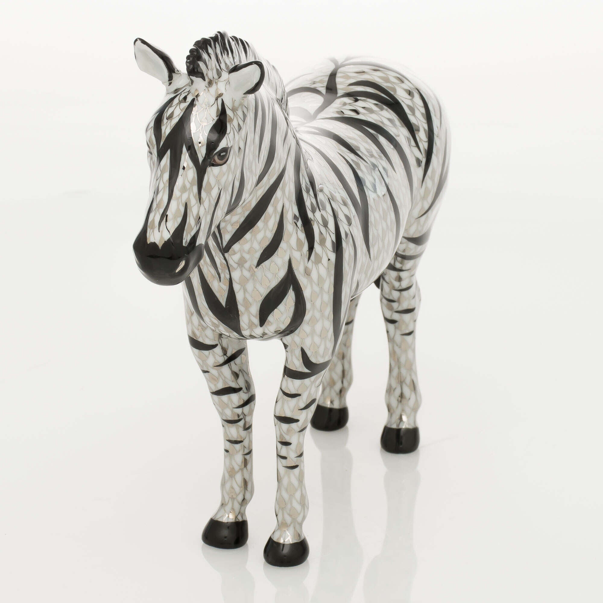 Herend Large Zebra Figurine β additional view