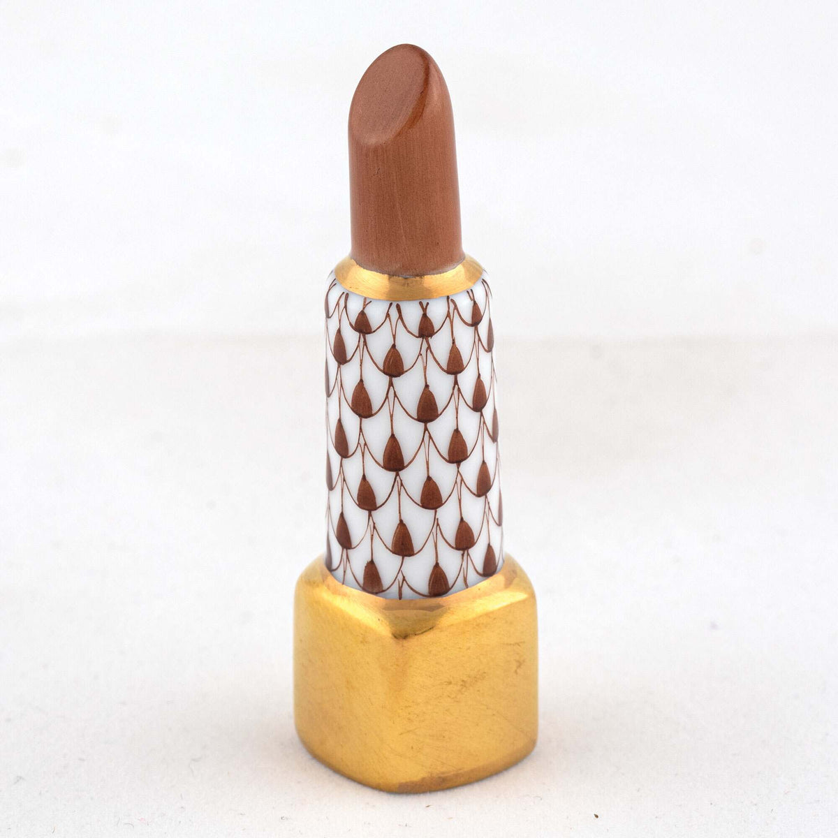 Herend Lipstick Figurine – Chocolate, alternate view