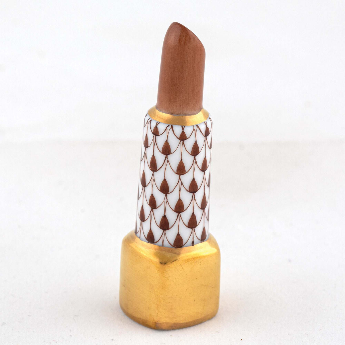 Herend Lipstick Figurine – Chocolate, alternate view