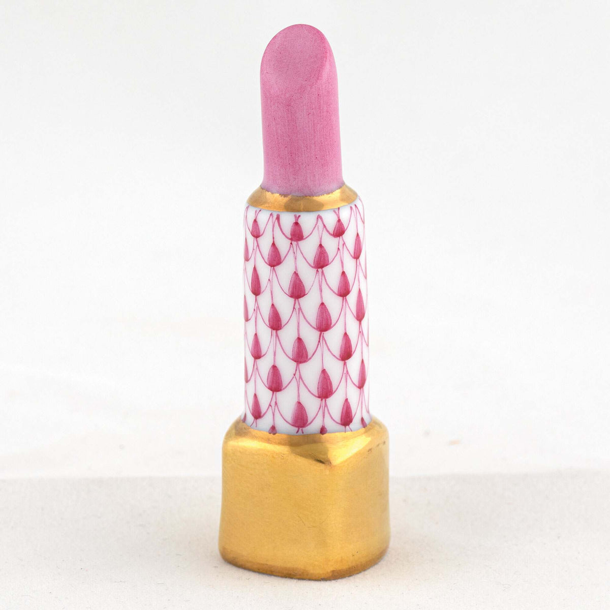 Herend Lipstick Figurine – Raspberry, alternate view