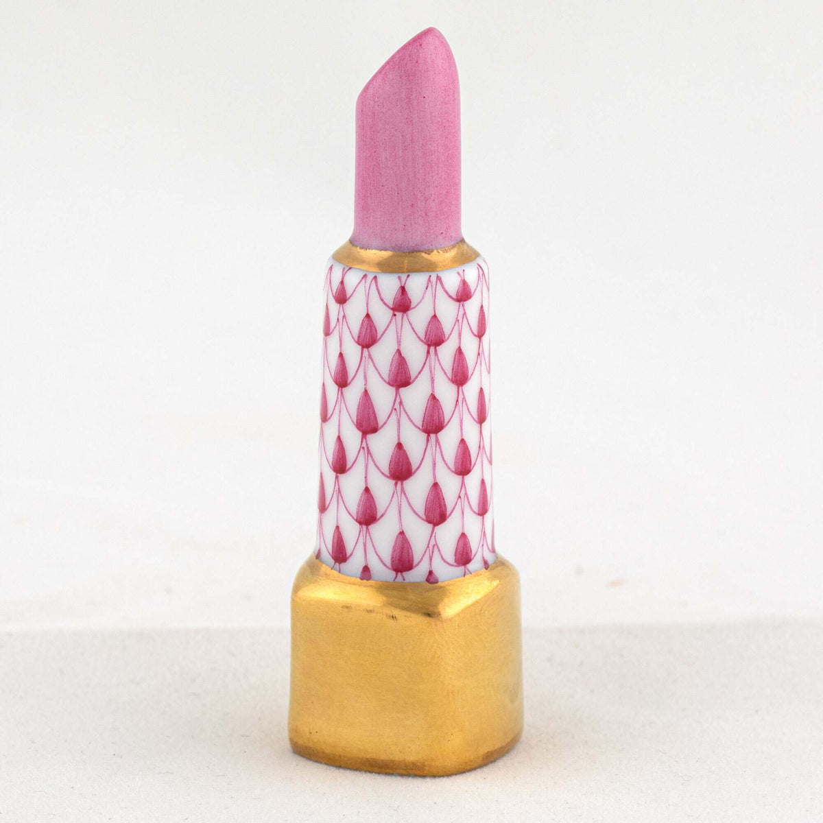 Herend Lipstick Figurine – Raspberry, alternate view