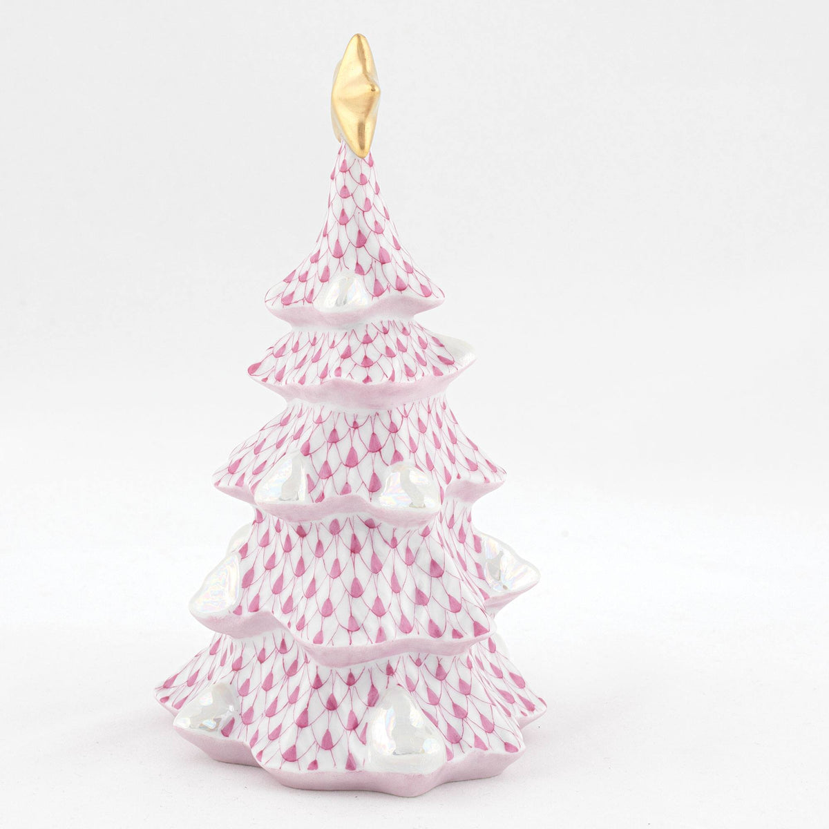 Herend Medium Christmas Tree Figurine – Raspberry, alternate view