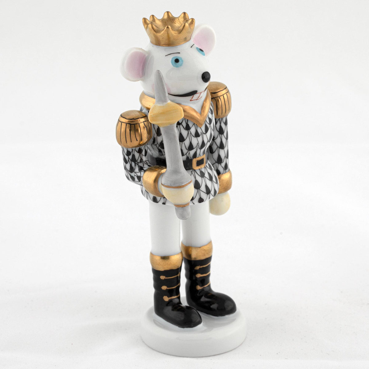 Herend Mouse King Nutcracker Figurine – Black, alternate view