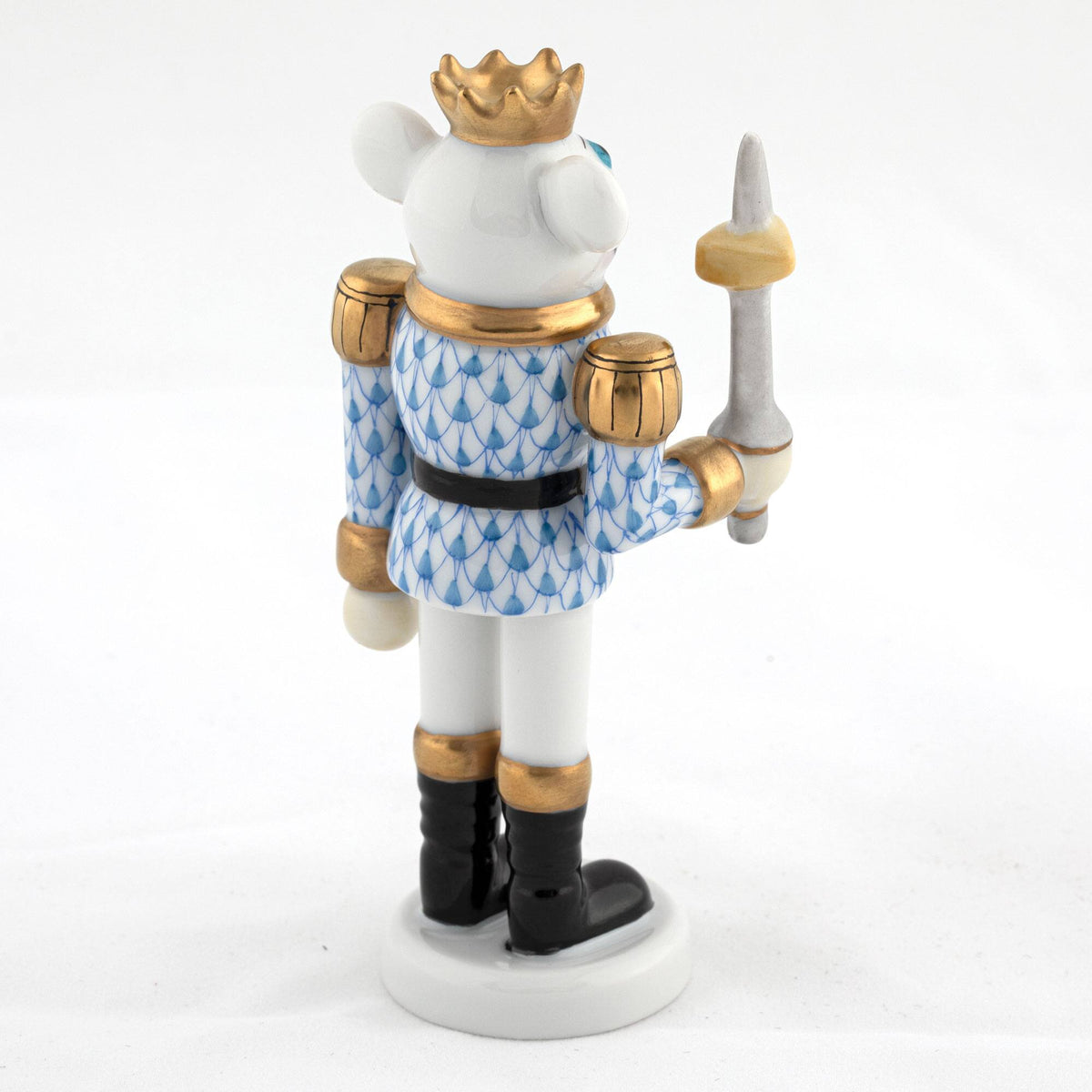 Herend Mouse King Nutcracker Figurine – Blue, alternate view