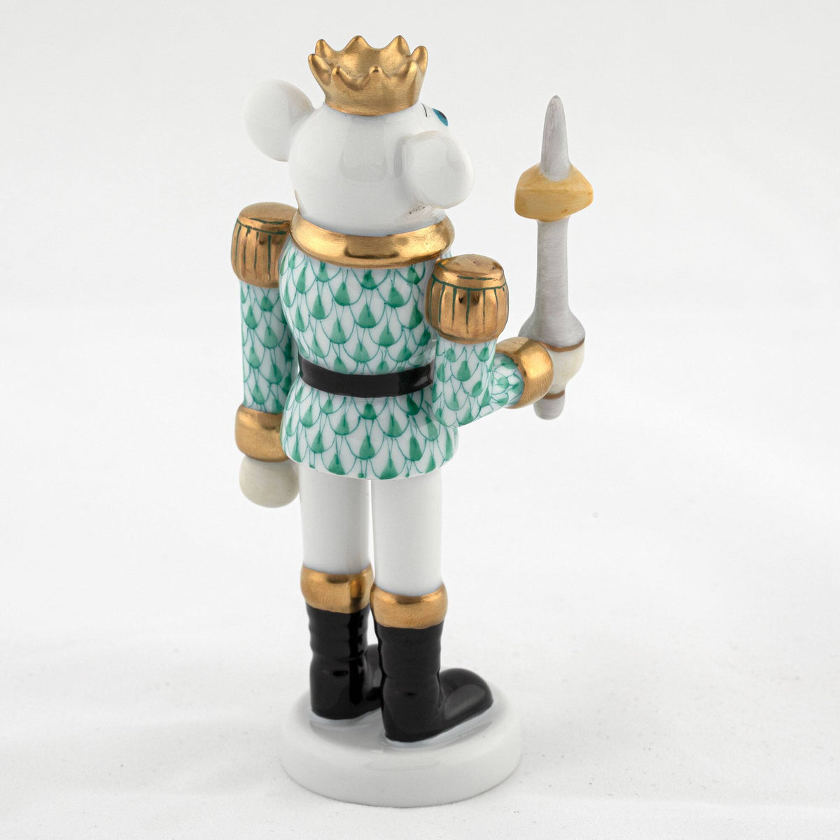 Herend Mouse King Nutcracker Figurine – Green, alternate view