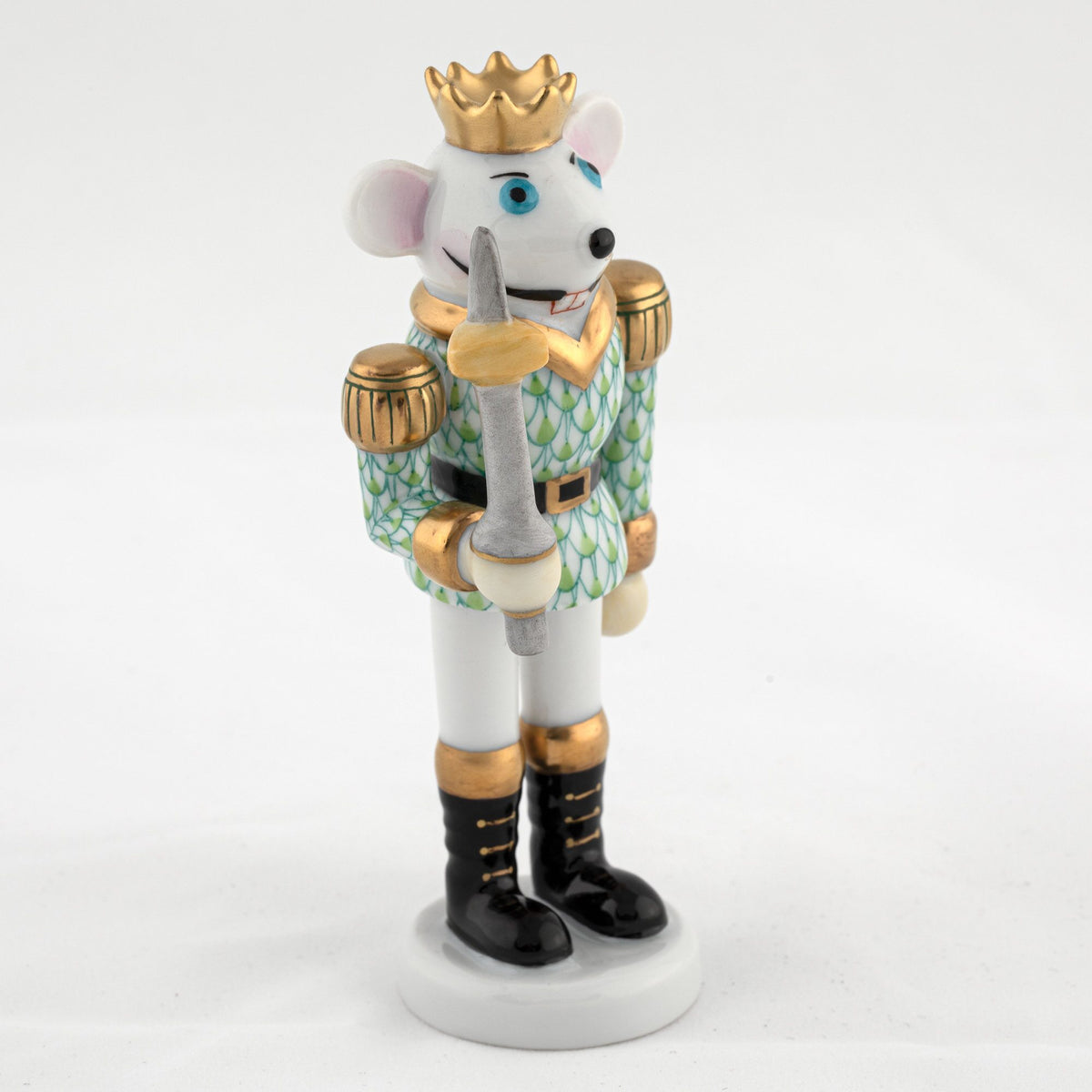 Herend Mouse King Nutcracker Figurine – Key Lime, alternate view