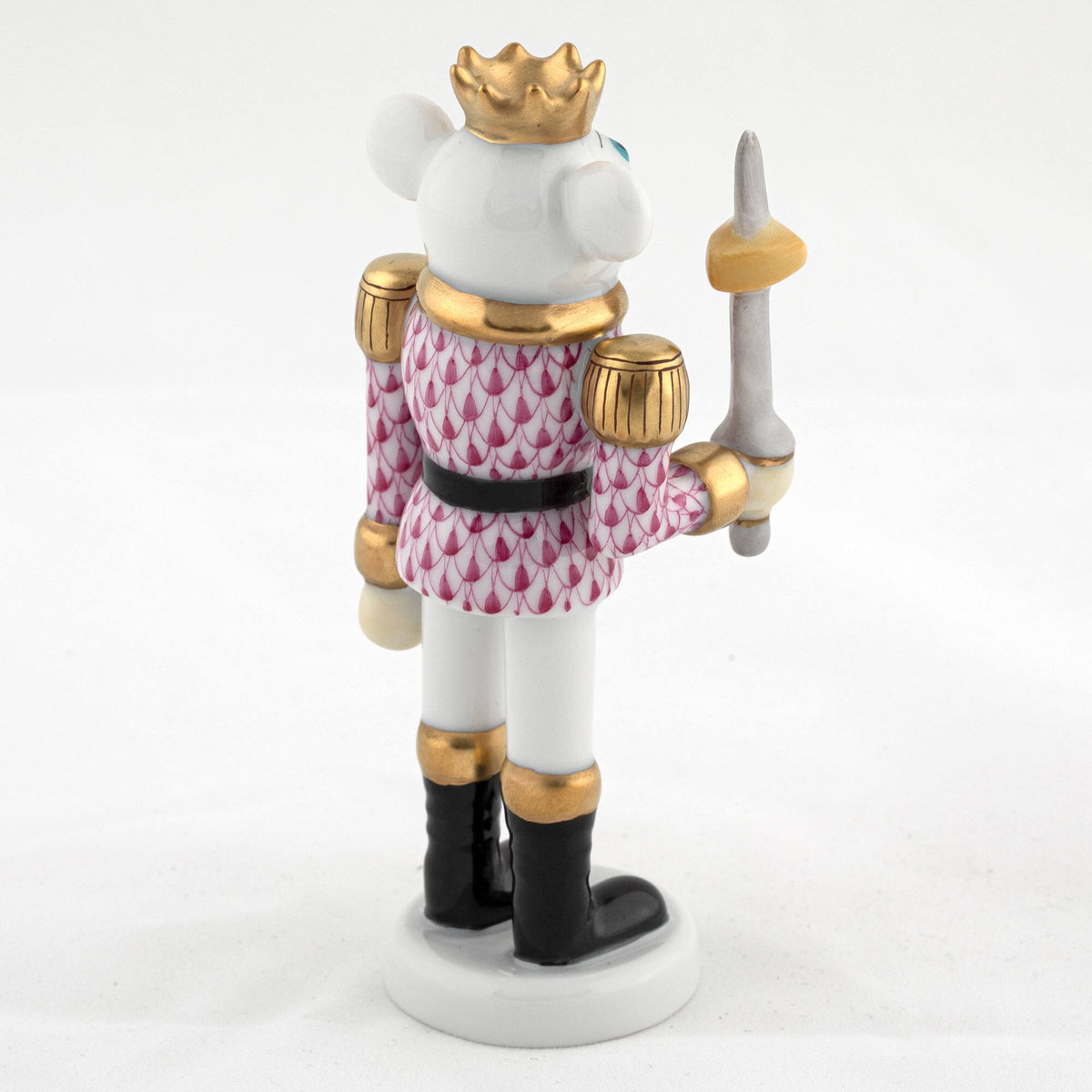 Herend Mouse King Nutcracker Figurine – Raspberry, alternate view