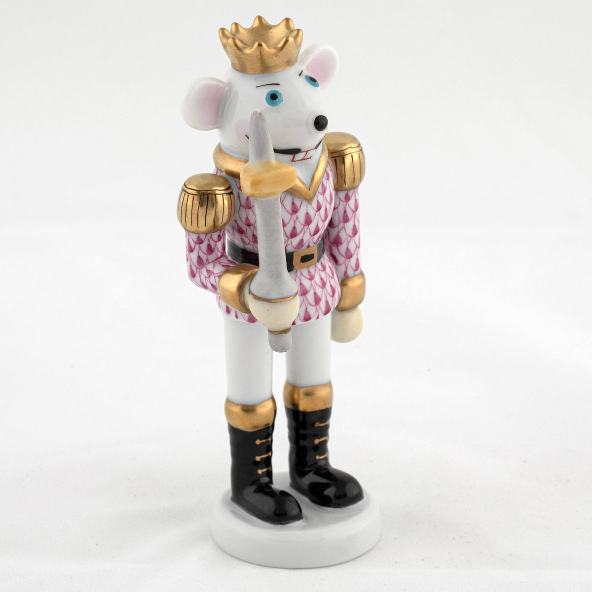 Herend Mouse King Nutcracker Figurine – Raspberry, alternate view