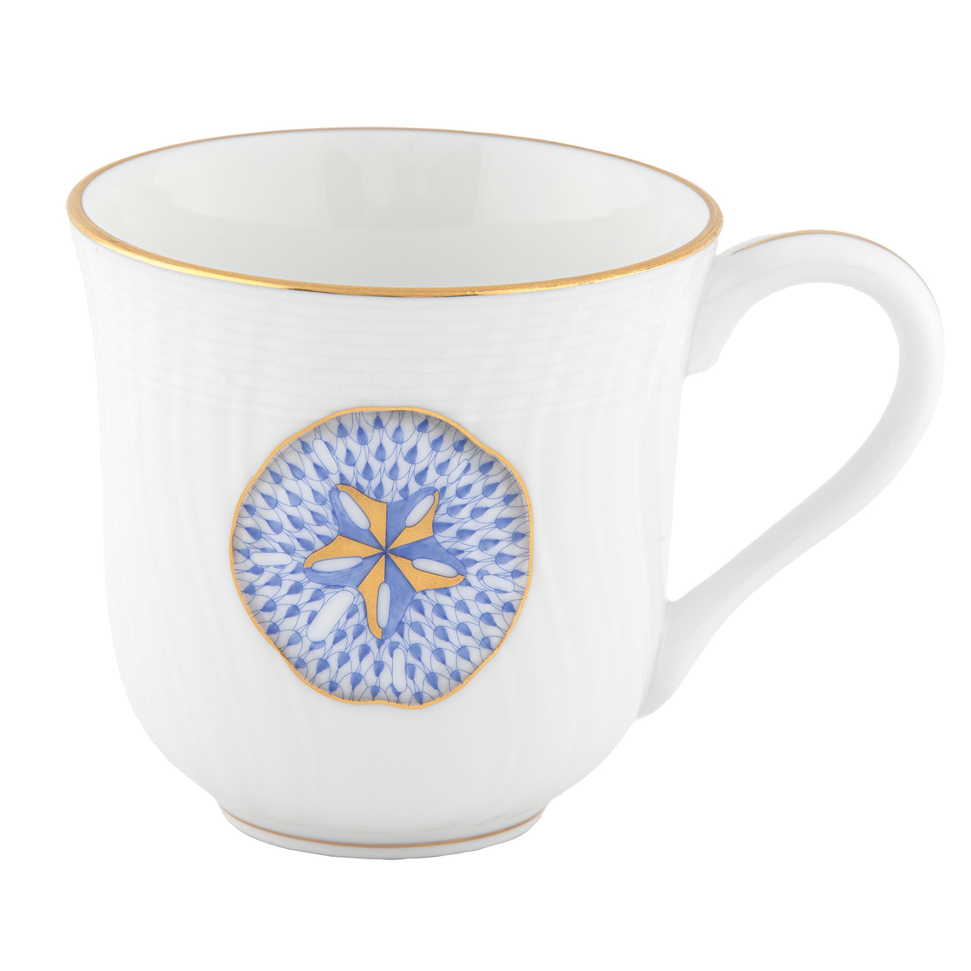 Mug in hand-painted Blue porcelain by Herend of Hungary