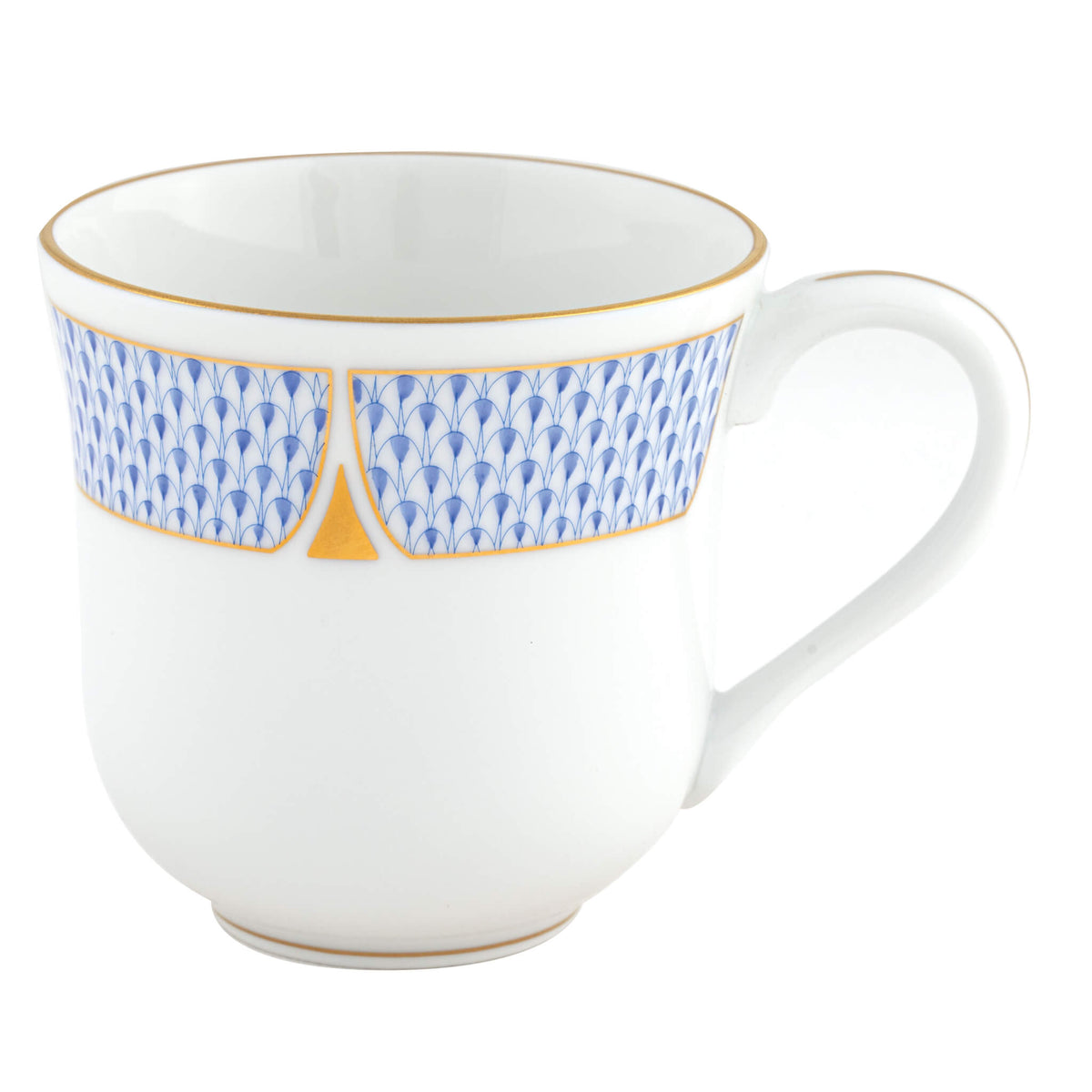 Herend Mug - Maple Leaf in Blue