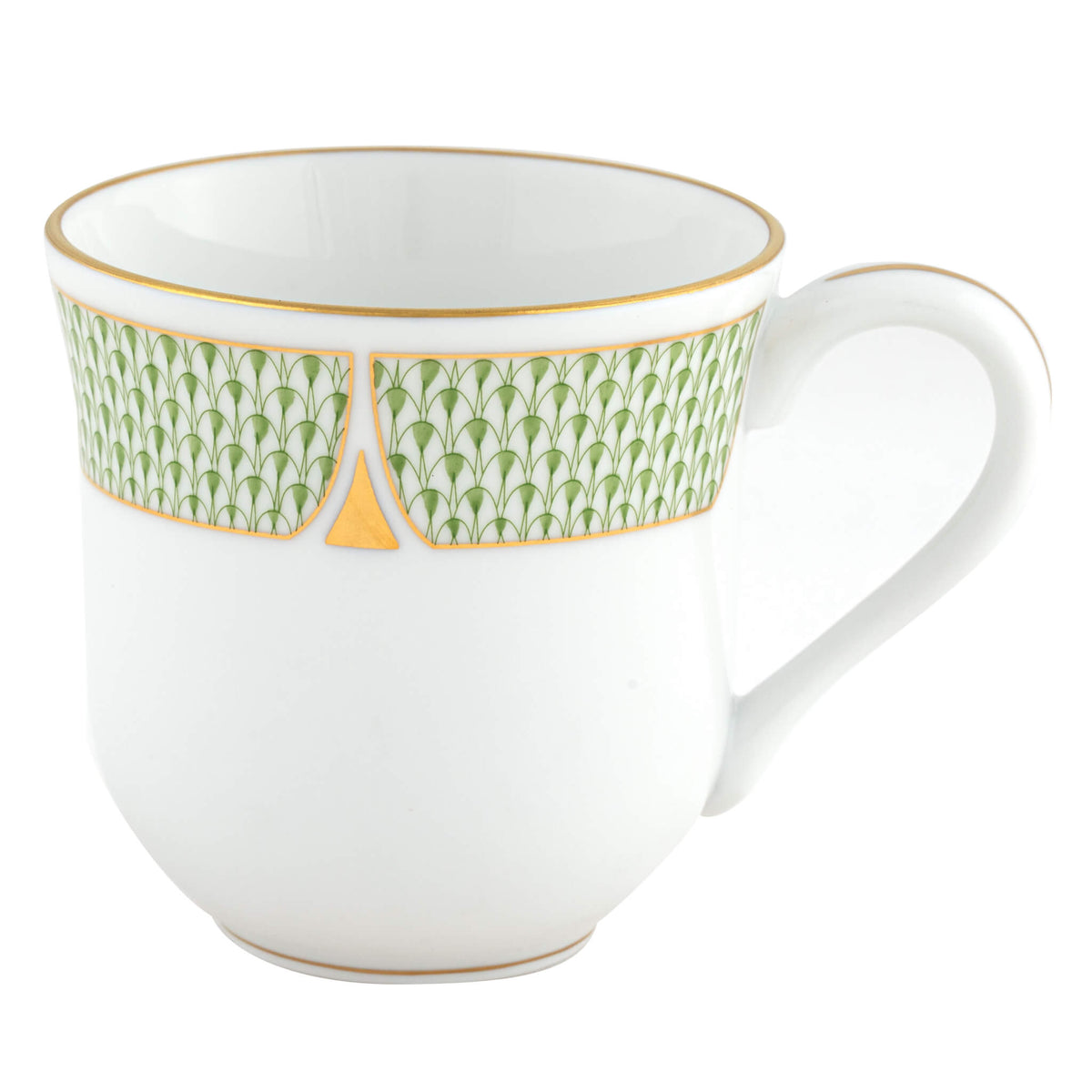 Herend Mug - Maple Leaf in Green