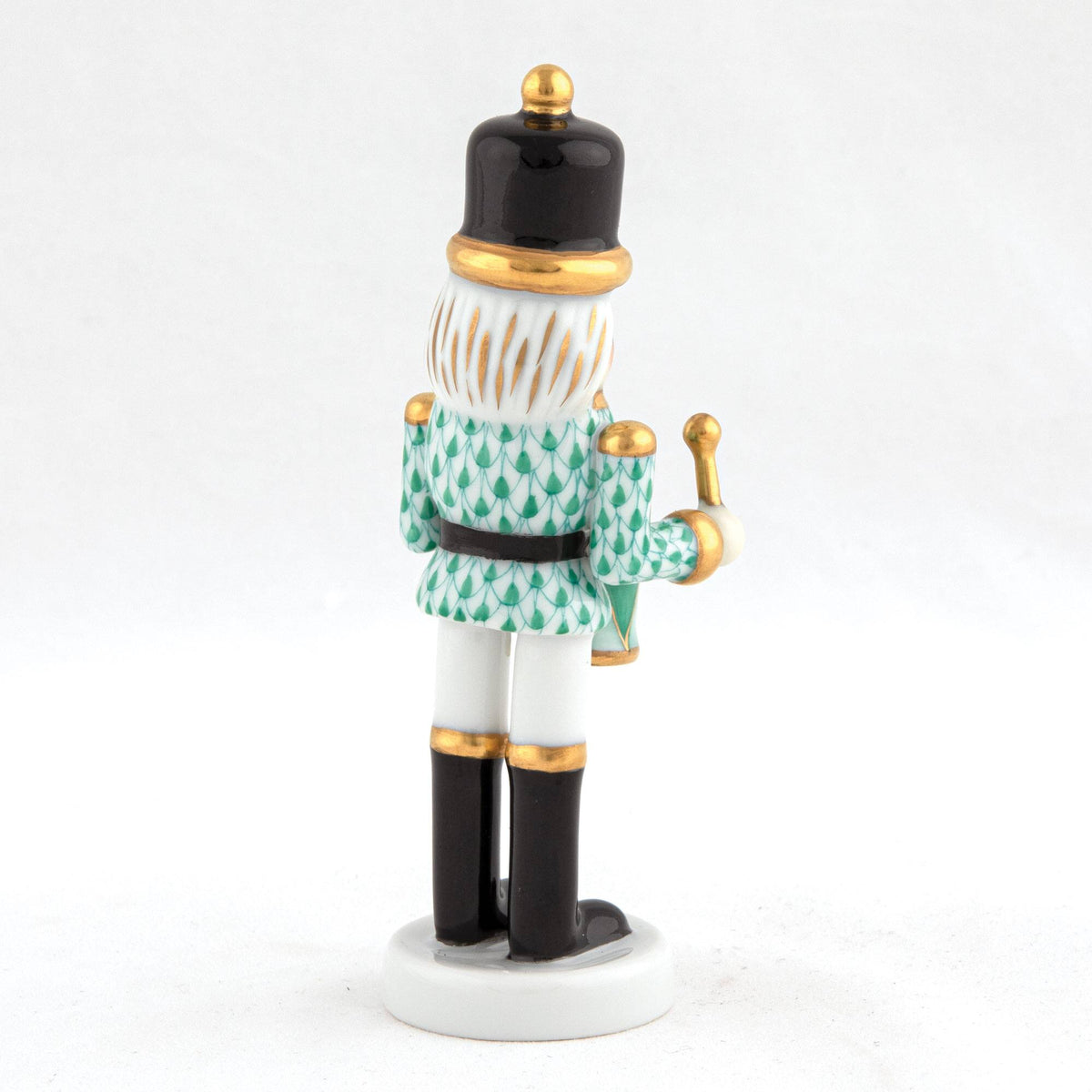 Herend Nutcracker Drummer Figurine – Green, alternate view