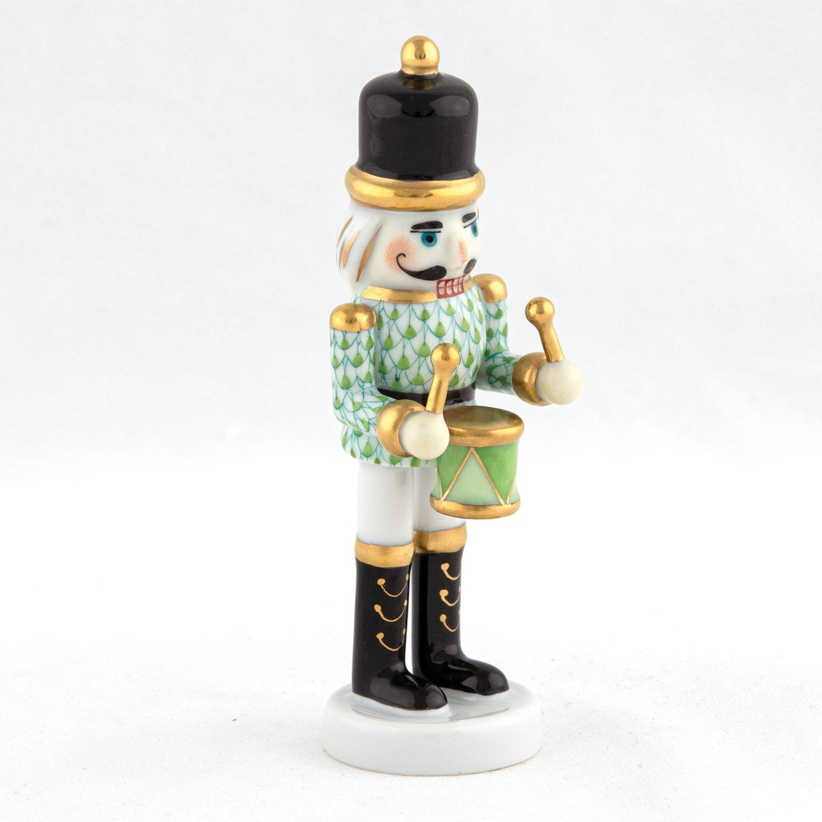 Herend Nutcracker Drummer Figurine – Key Lime, alternate view