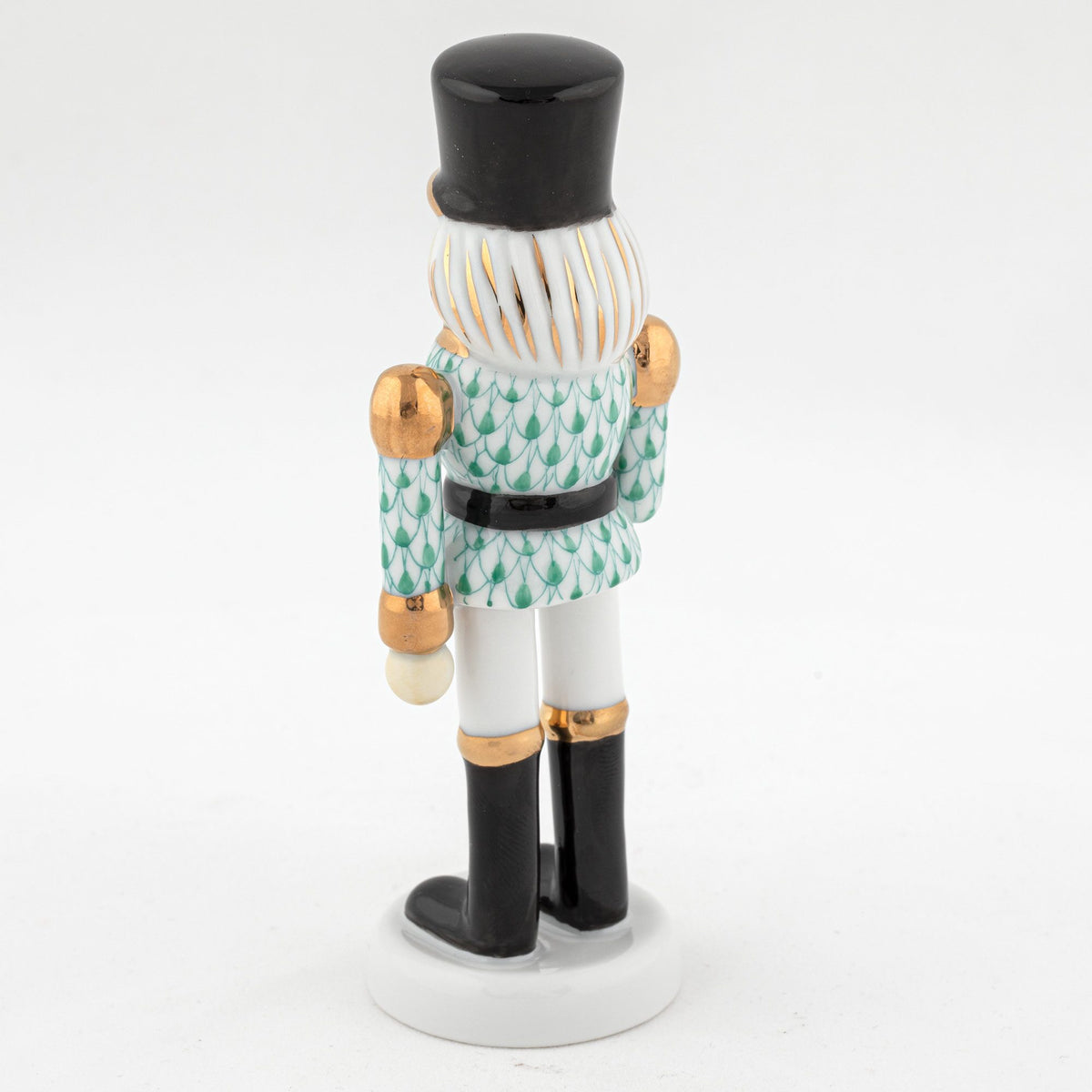 Herend Nutcracker with Christmas Tree Figurine – Green, alternate view