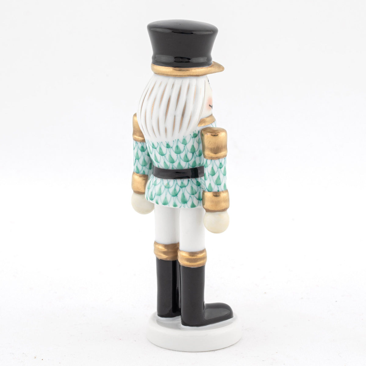 Herend Nutcracker with Sword Figurine – Green, alternate view