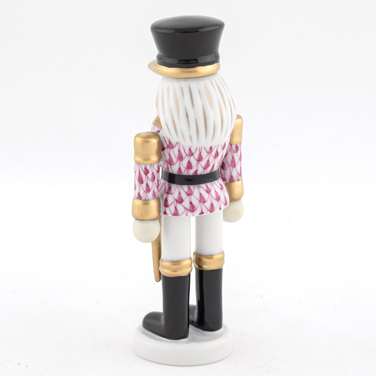 Herend Nutcracker with Sword Figurine – Raspberry, alternate view