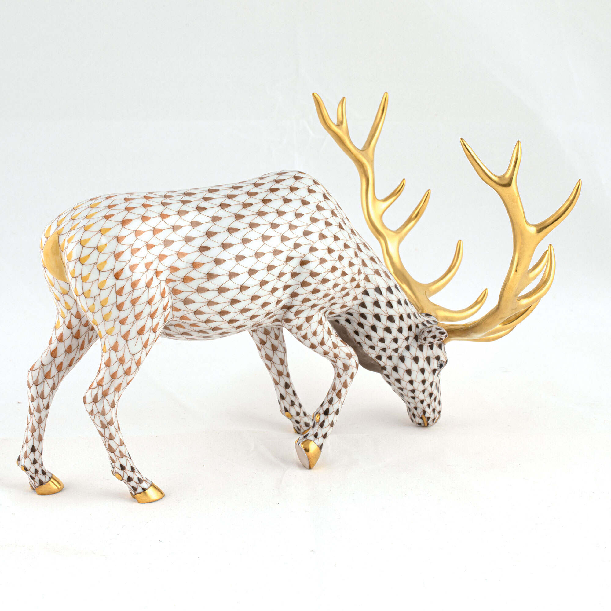 Herend Olympic Elk Figurine β additional view