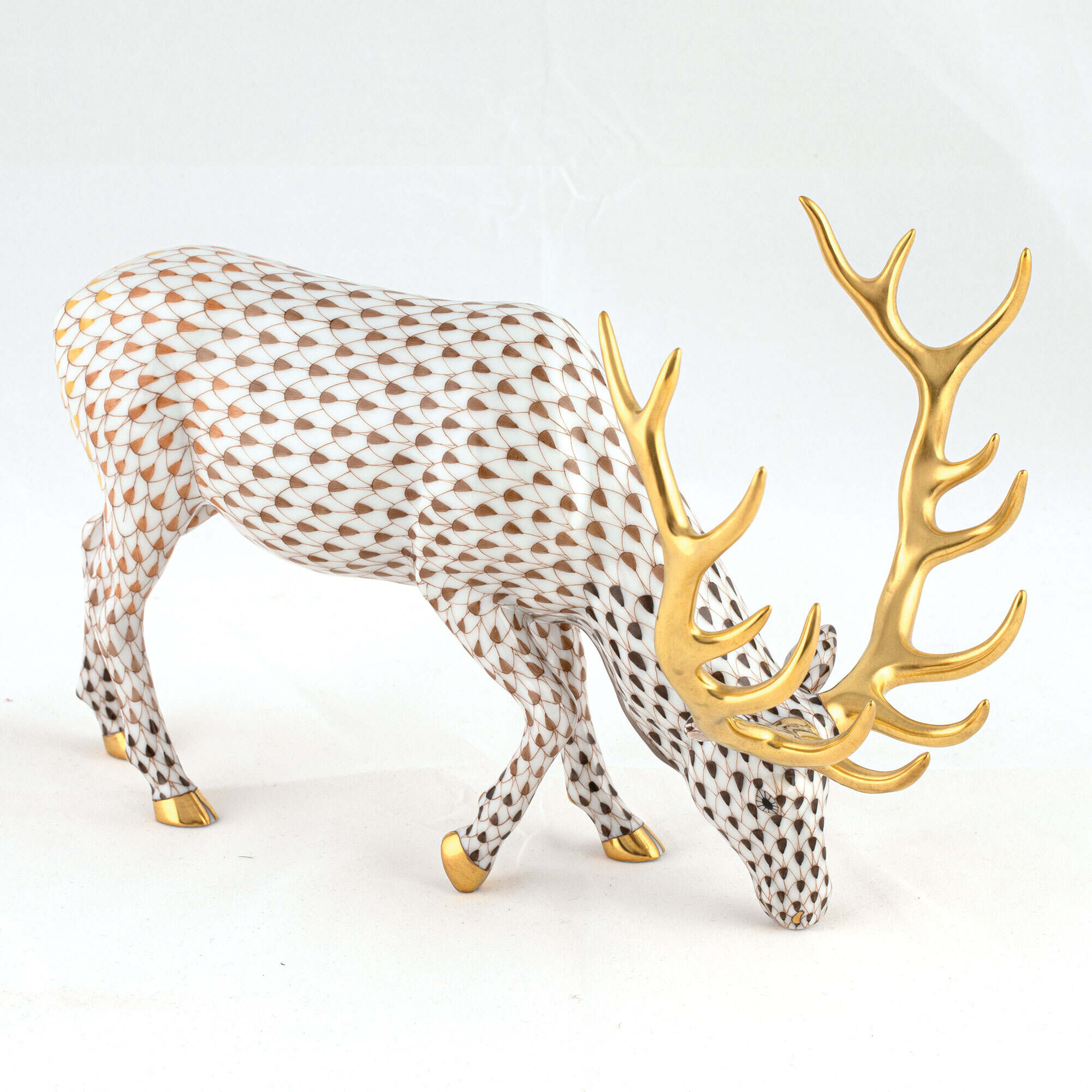 Herend Olympic Elk Figurine β additional view