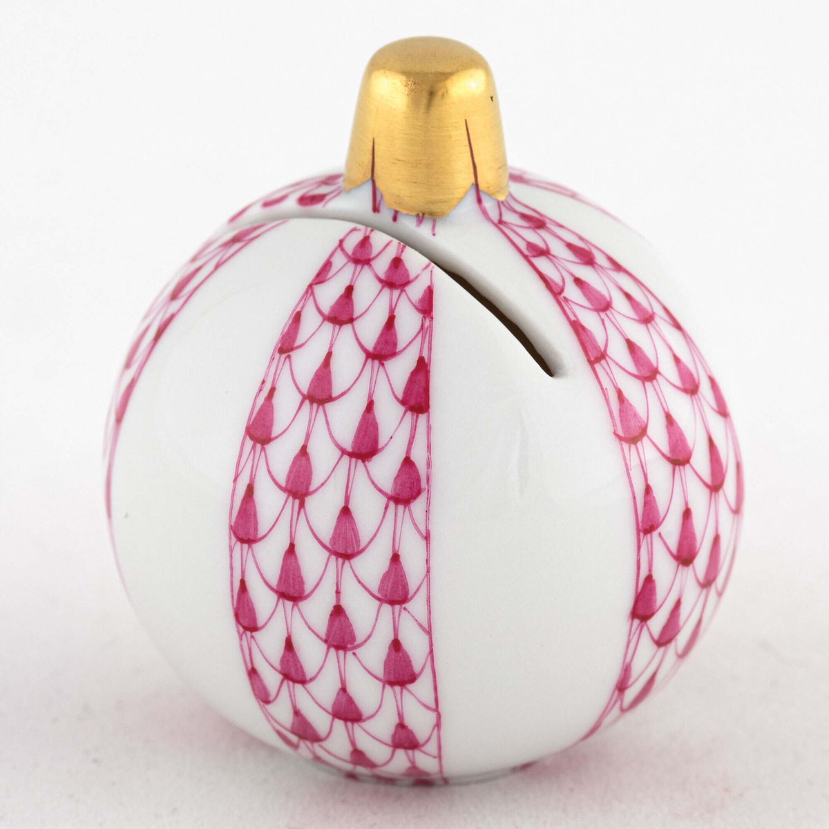 Herend Ornament Place Card Holder Figurine – Raspberry, alternate view
