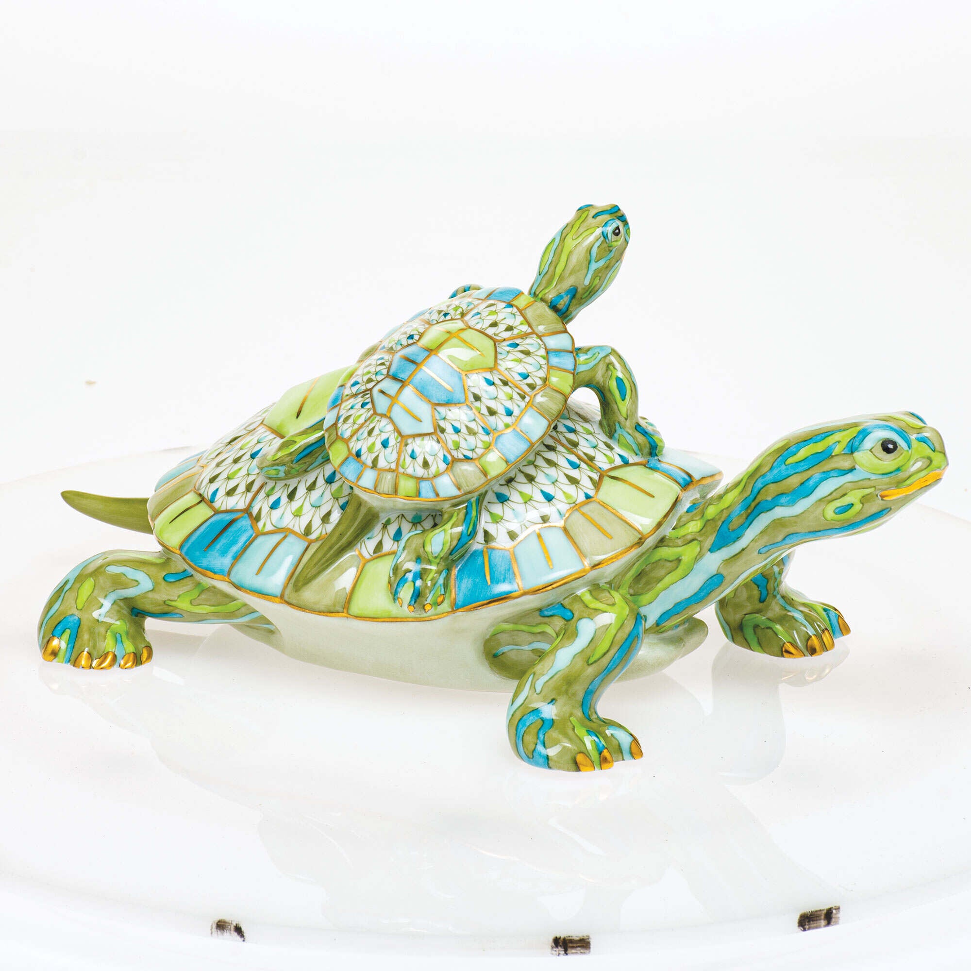 Herend Pair of Turtles Figurine β additional view