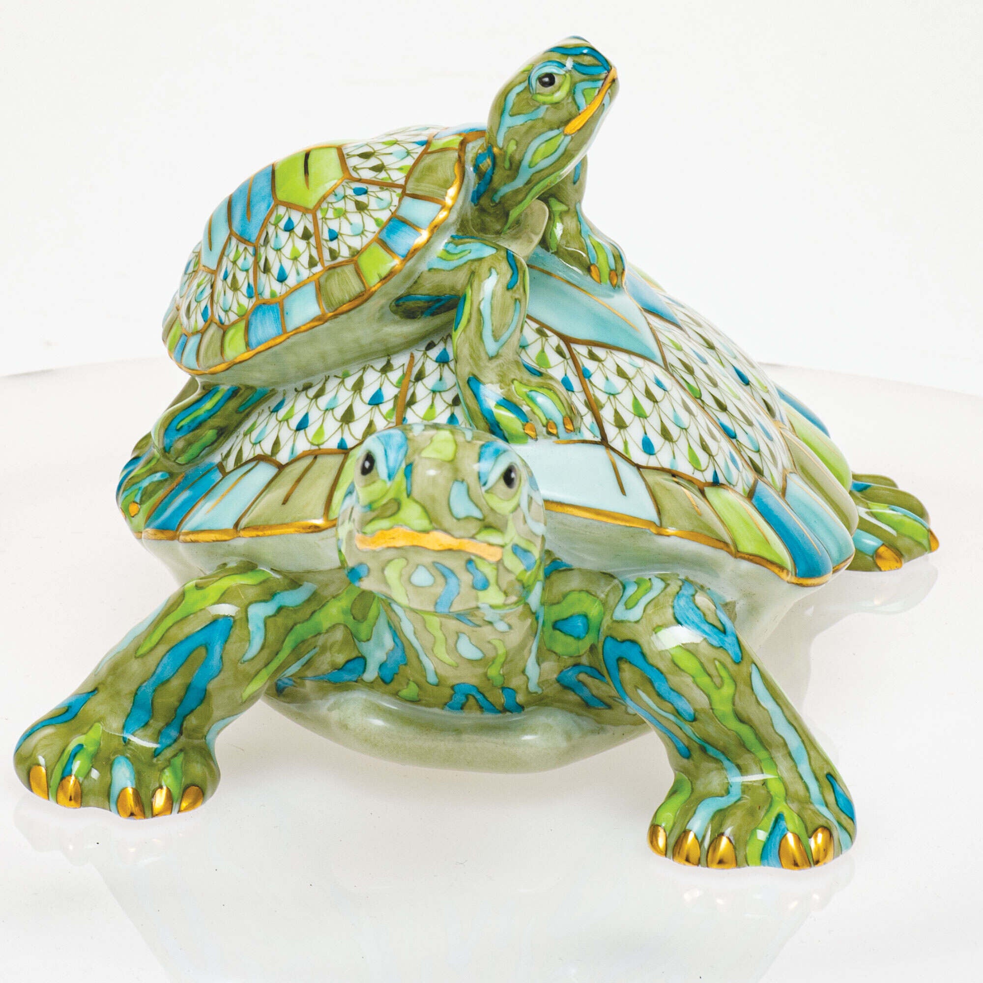 Herend Pair of Turtles Figurine β additional view