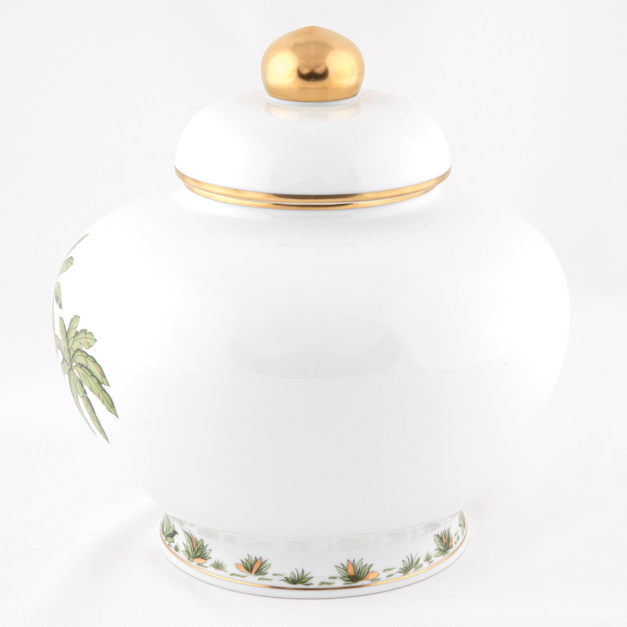 Herend Palm Tree Ginger Jar β additional view
